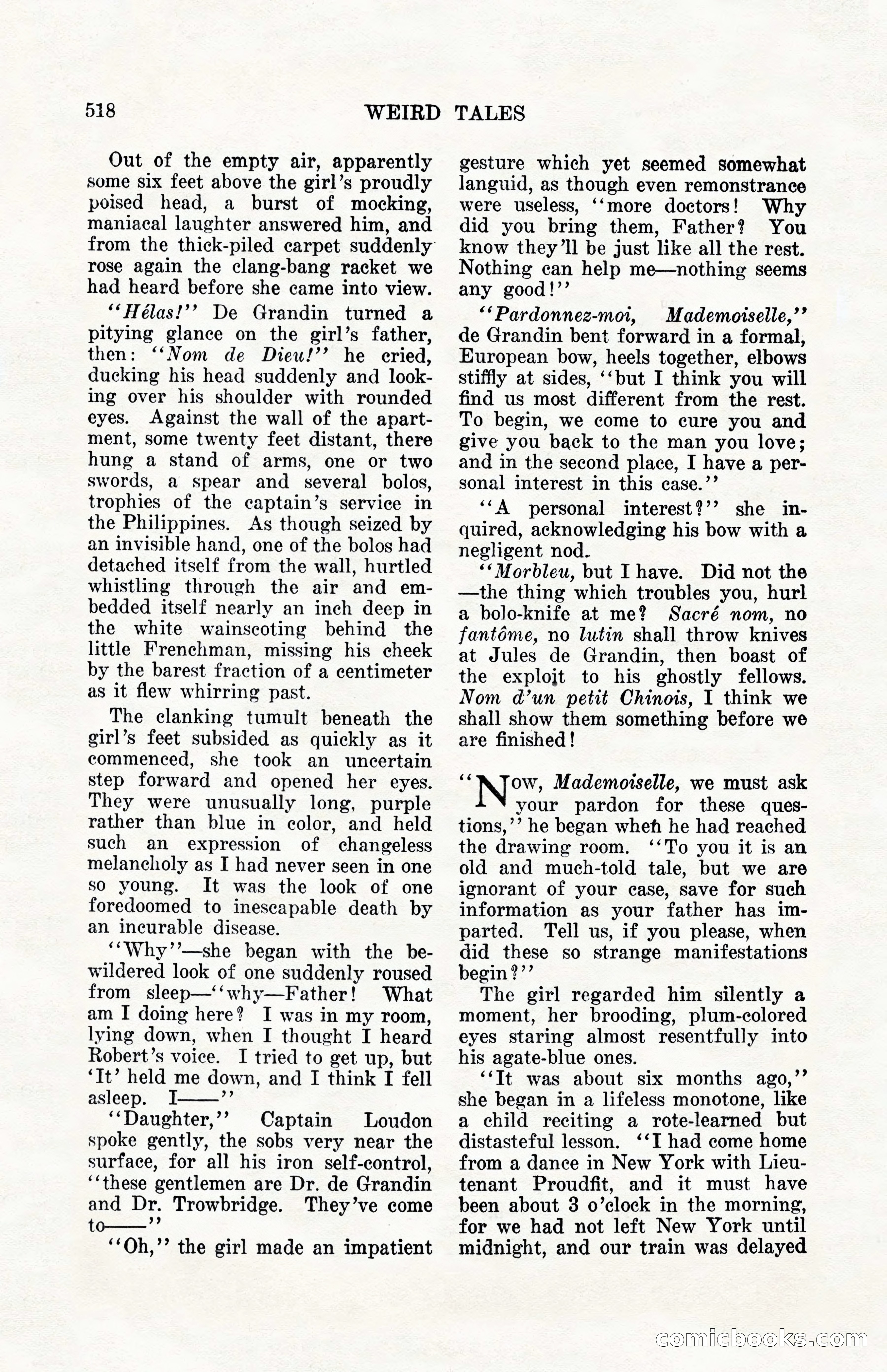 Weird Tales, Vol. 10, No. 4 — page 88 of 148