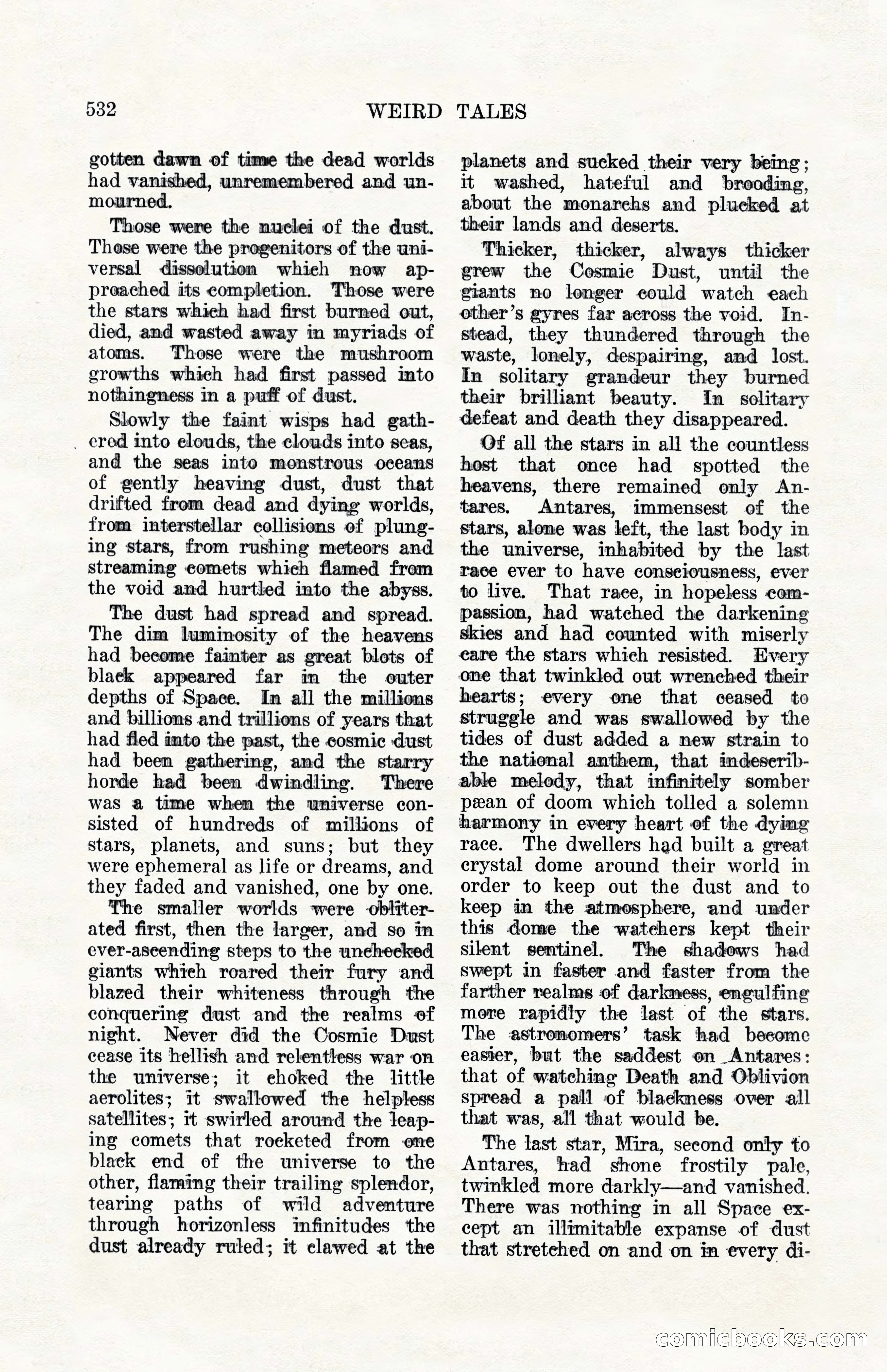 Weird Tales, Vol. 10, No. 4 — page 102 of 148