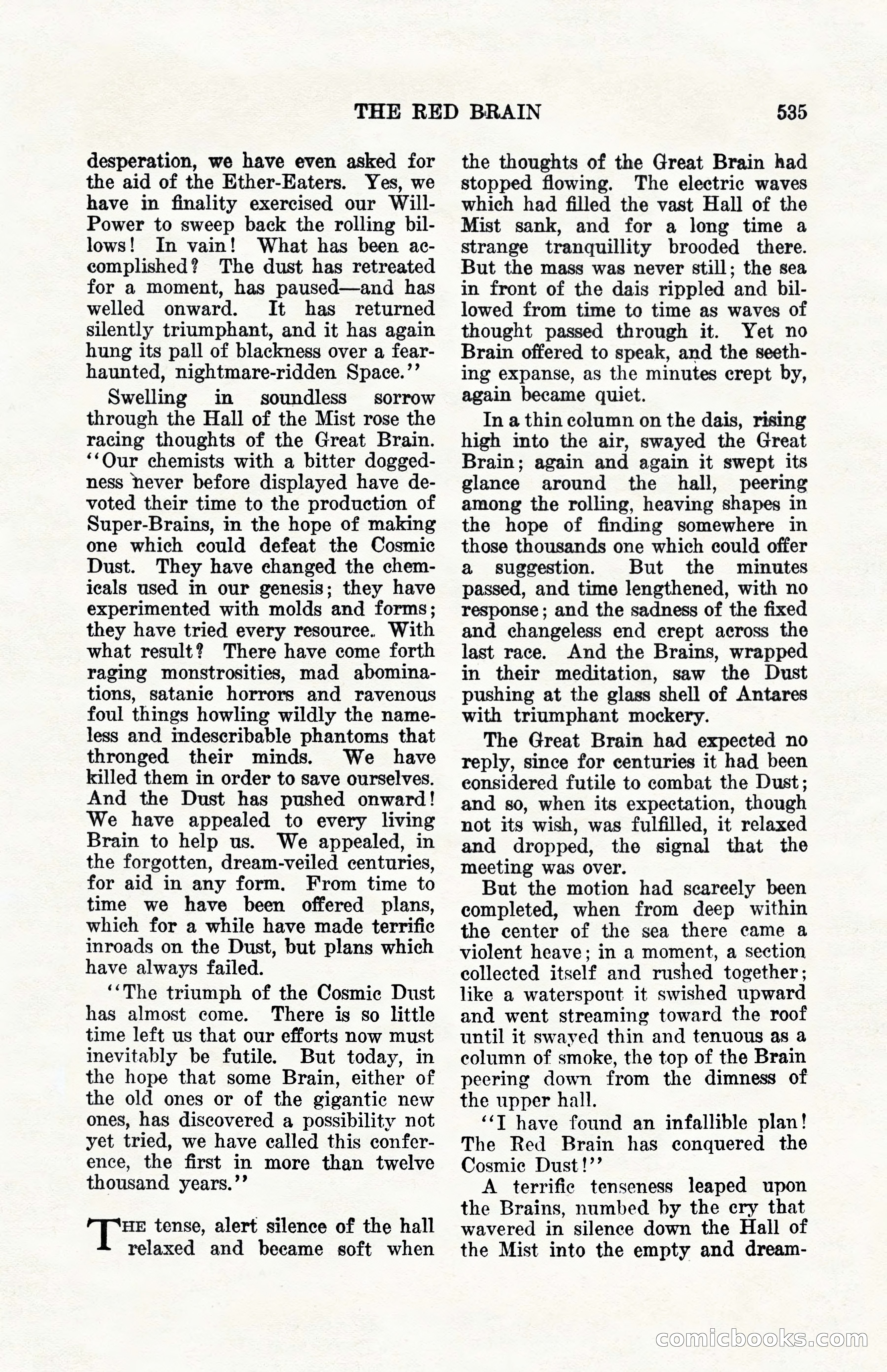 Weird Tales, Vol. 10, No. 4 — page 105 of 148