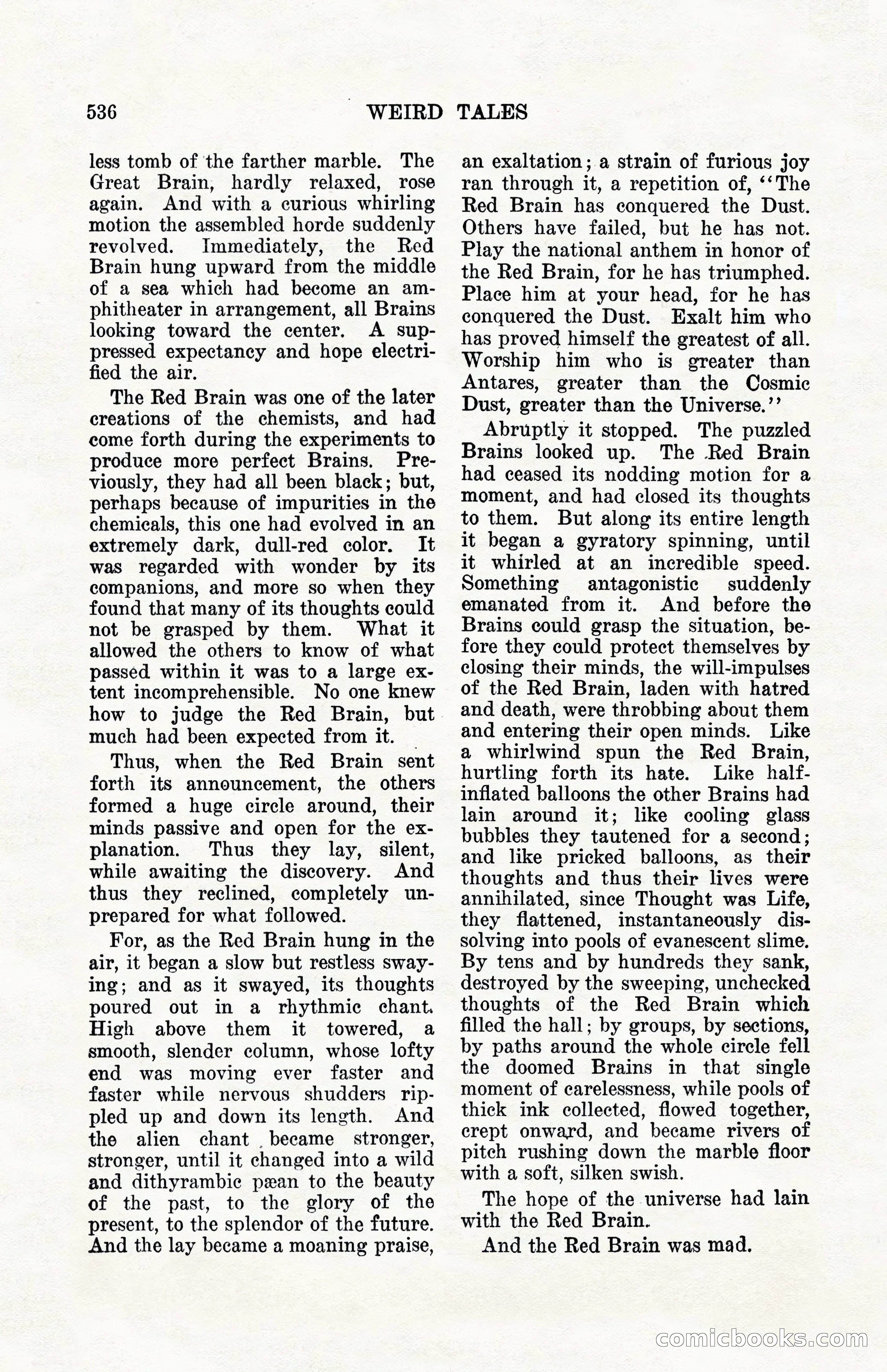 Weird Tales, Vol. 10, No. 4 — page 106 of 148