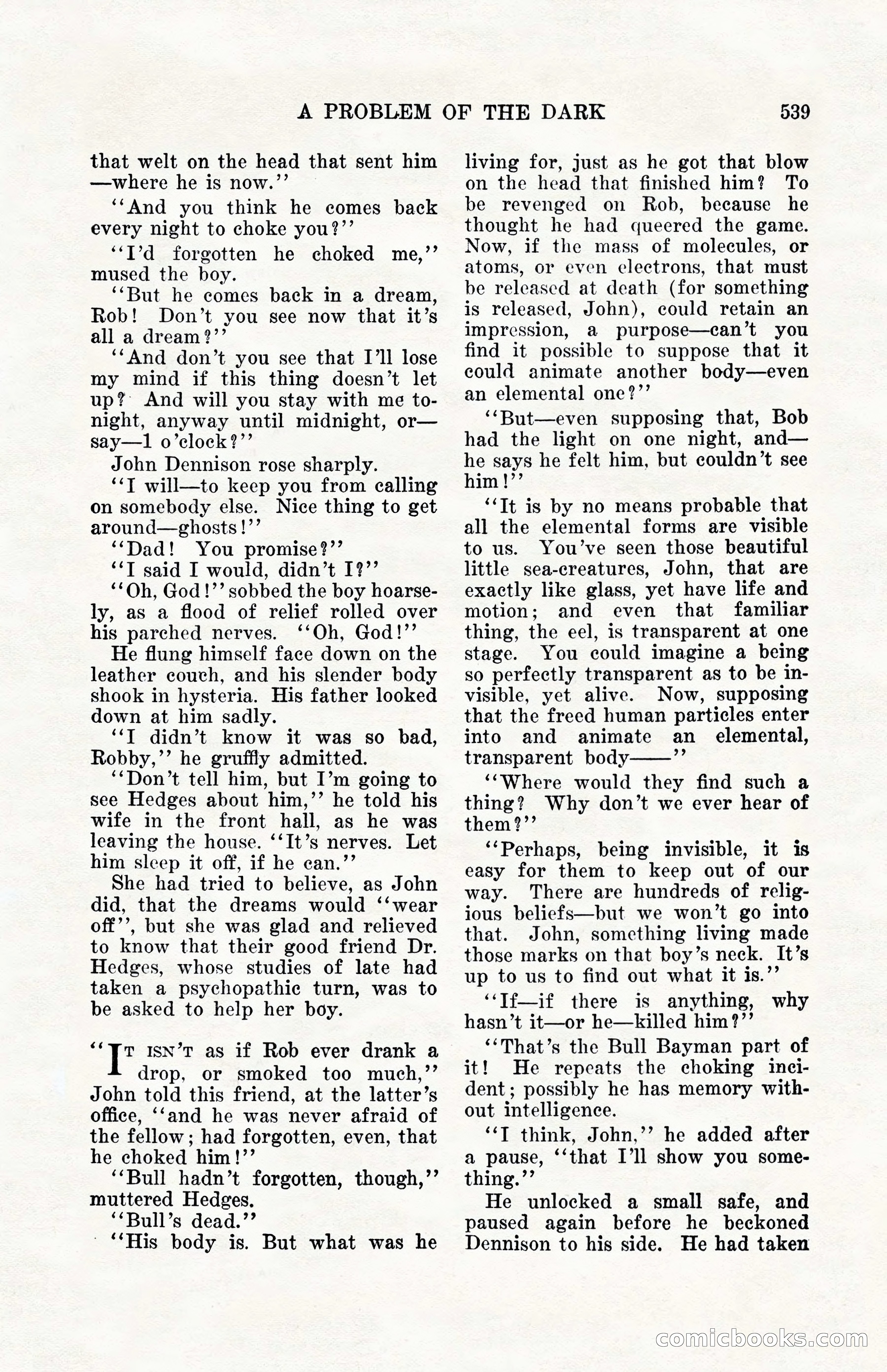 Weird Tales, Vol. 10, No. 4 — page 109 of 148
