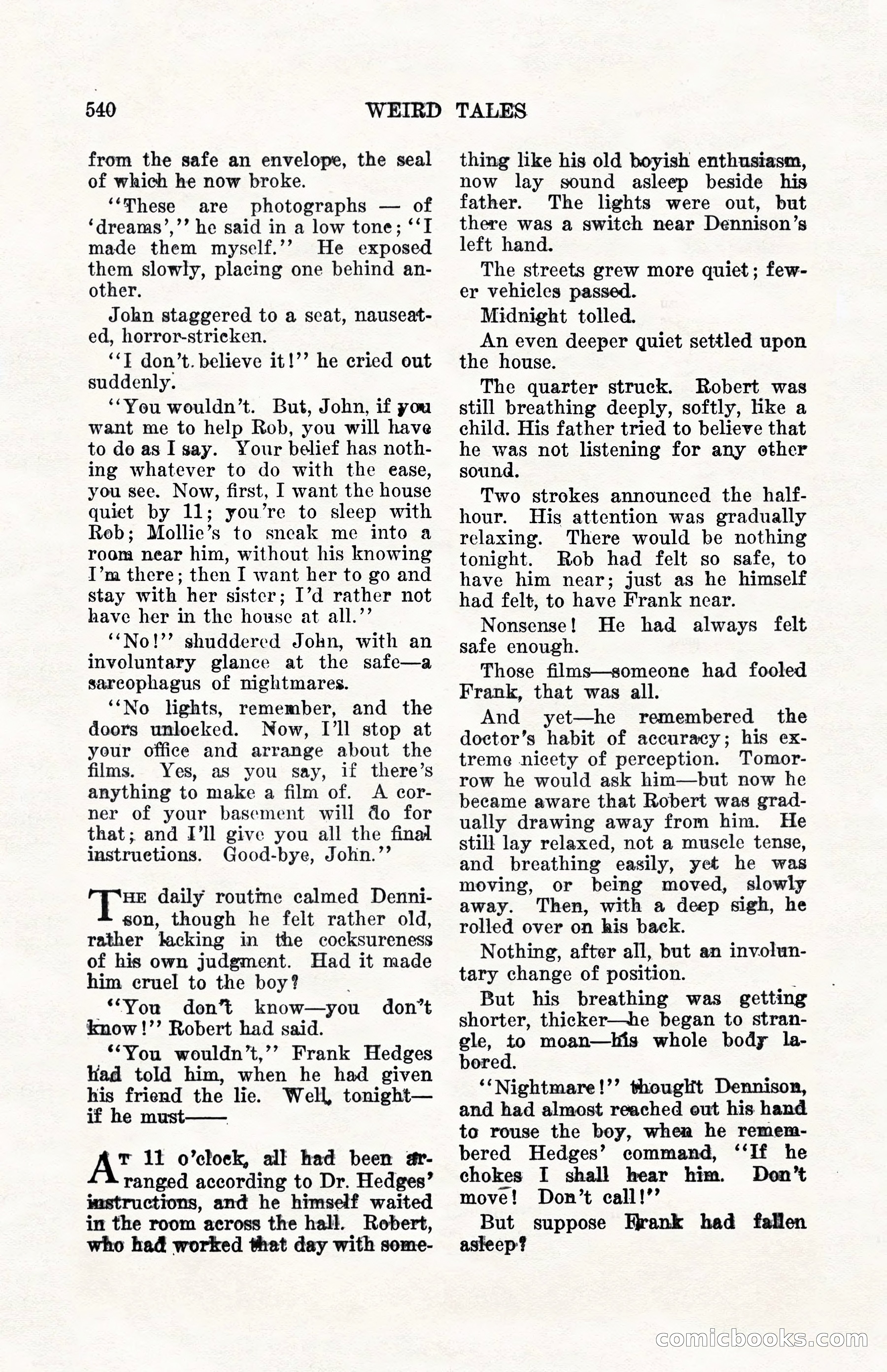 Weird Tales, Vol. 10, No. 4 — page 110 of 148