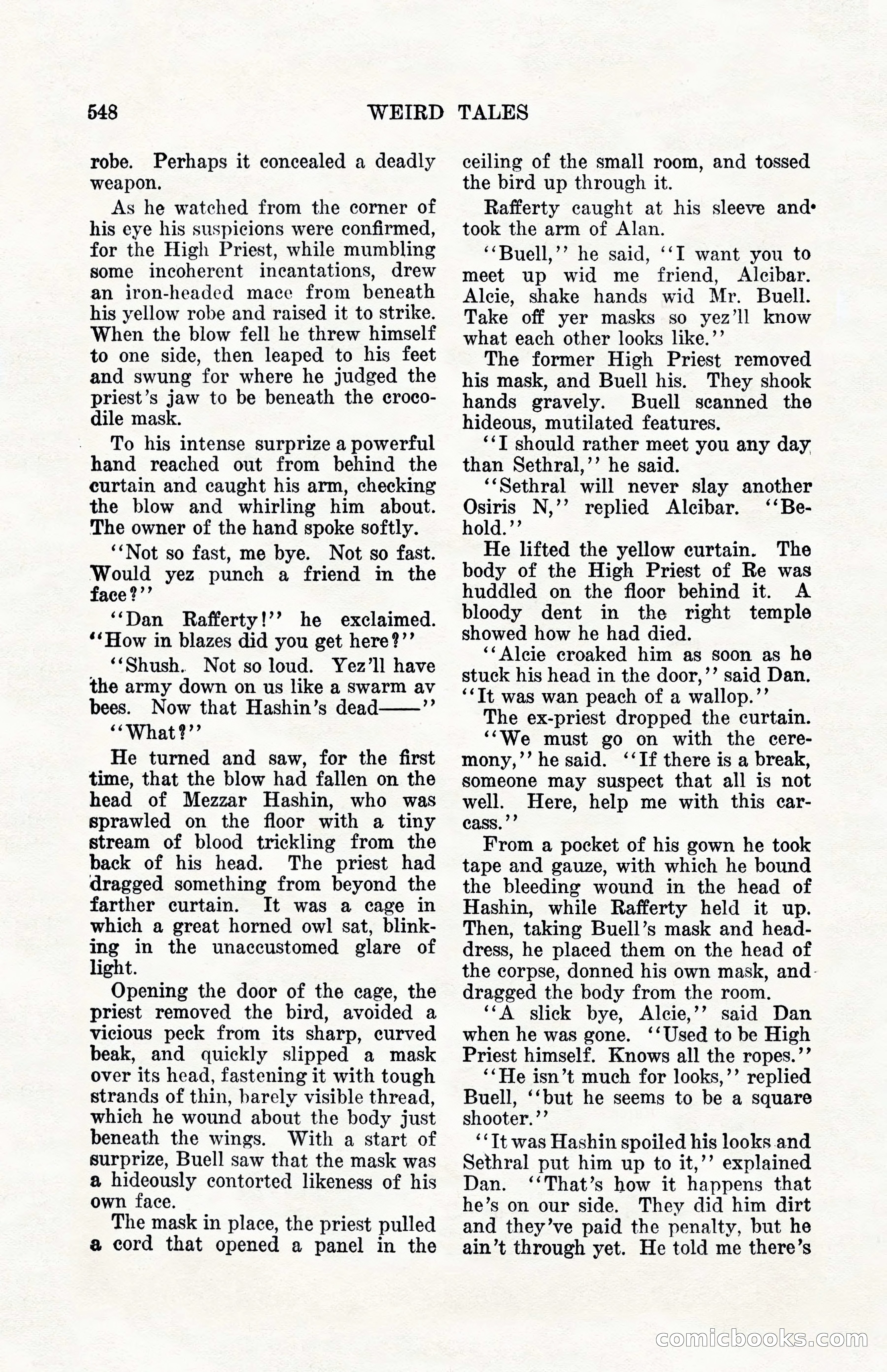 Weird Tales, Vol. 10, No. 4 — page 118 of 148