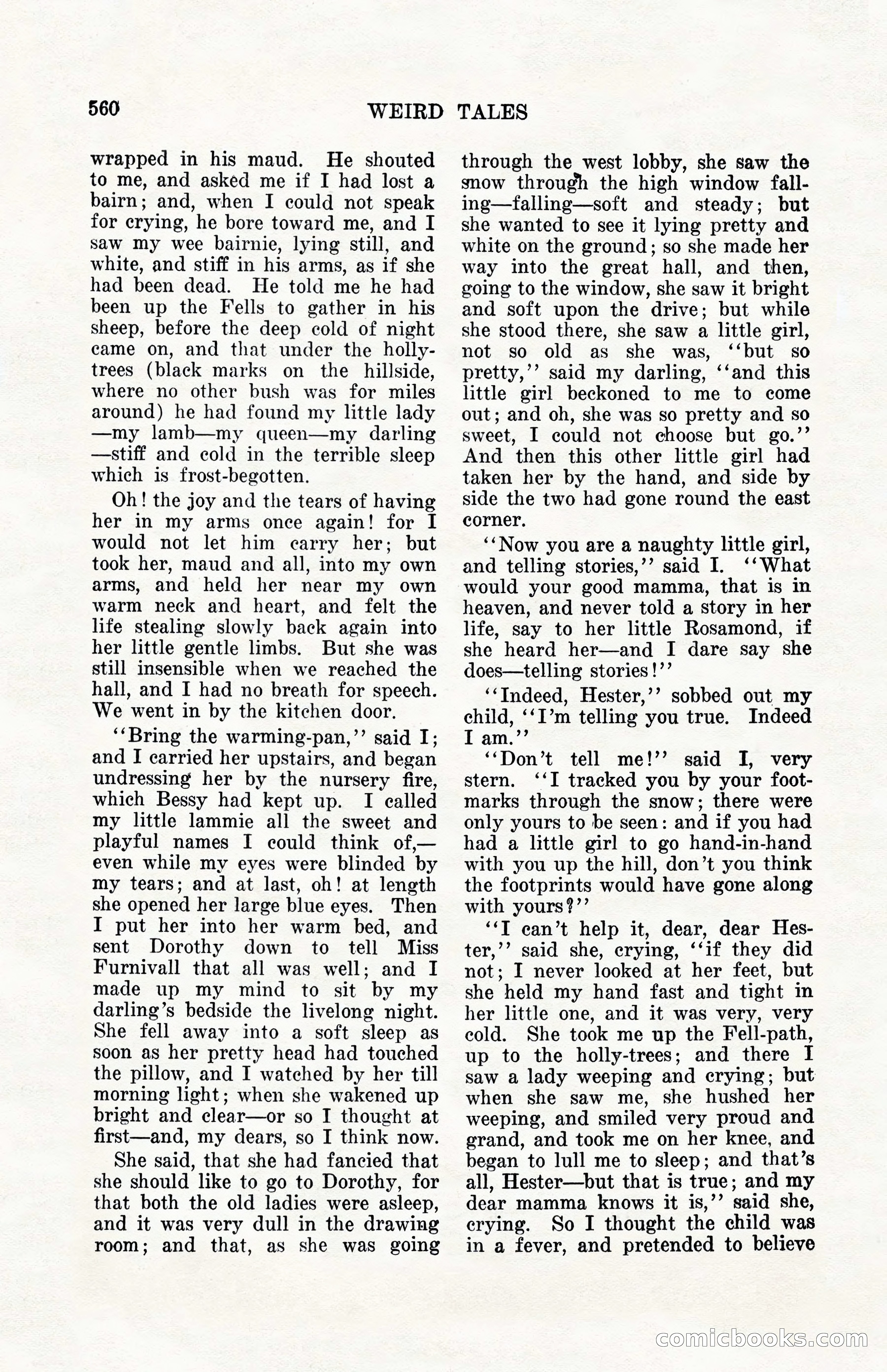 Weird Tales, Vol. 10, No. 4 — page 130 of 148