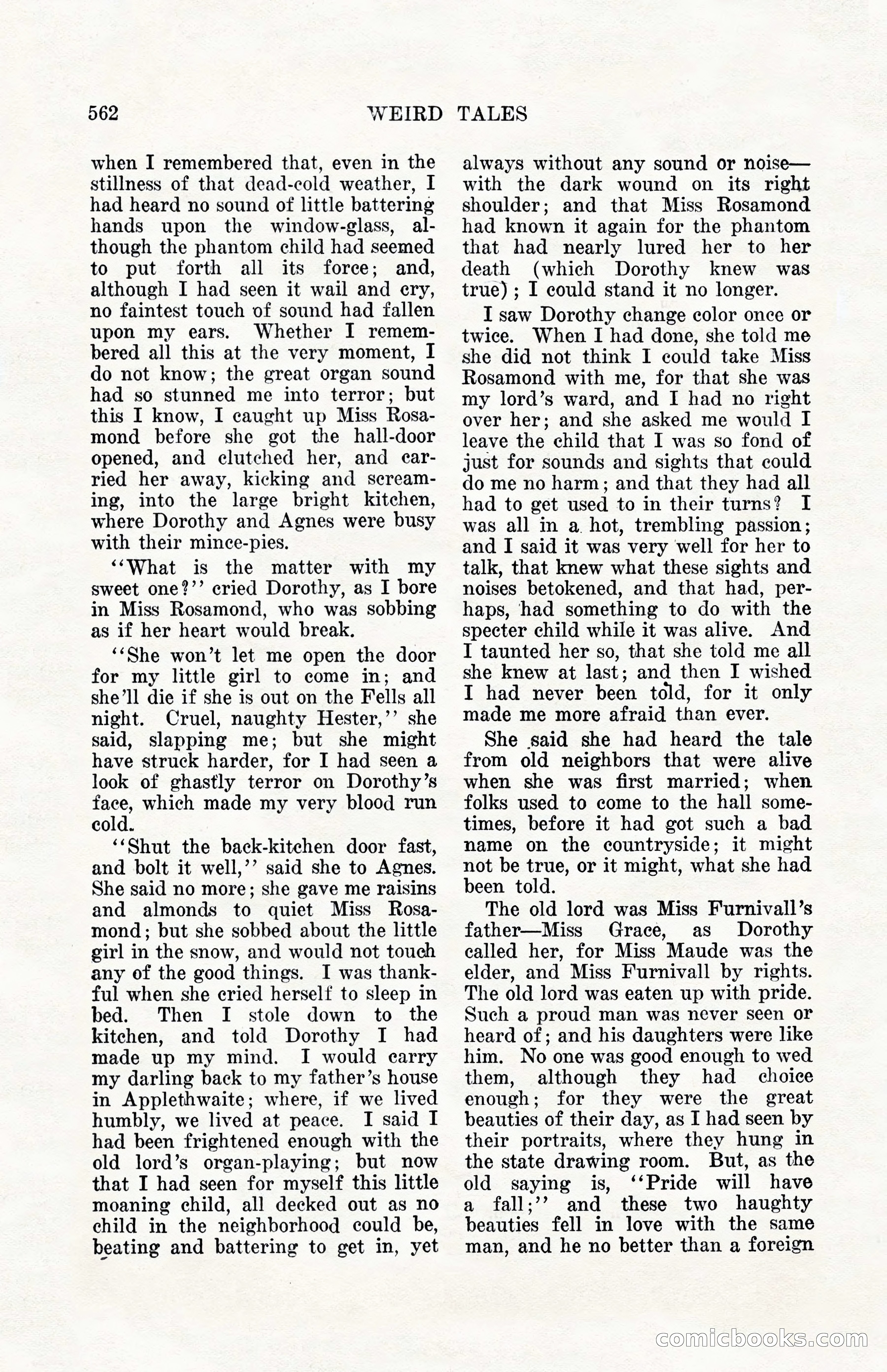 Weird Tales, Vol. 10, No. 4 — page 132 of 148