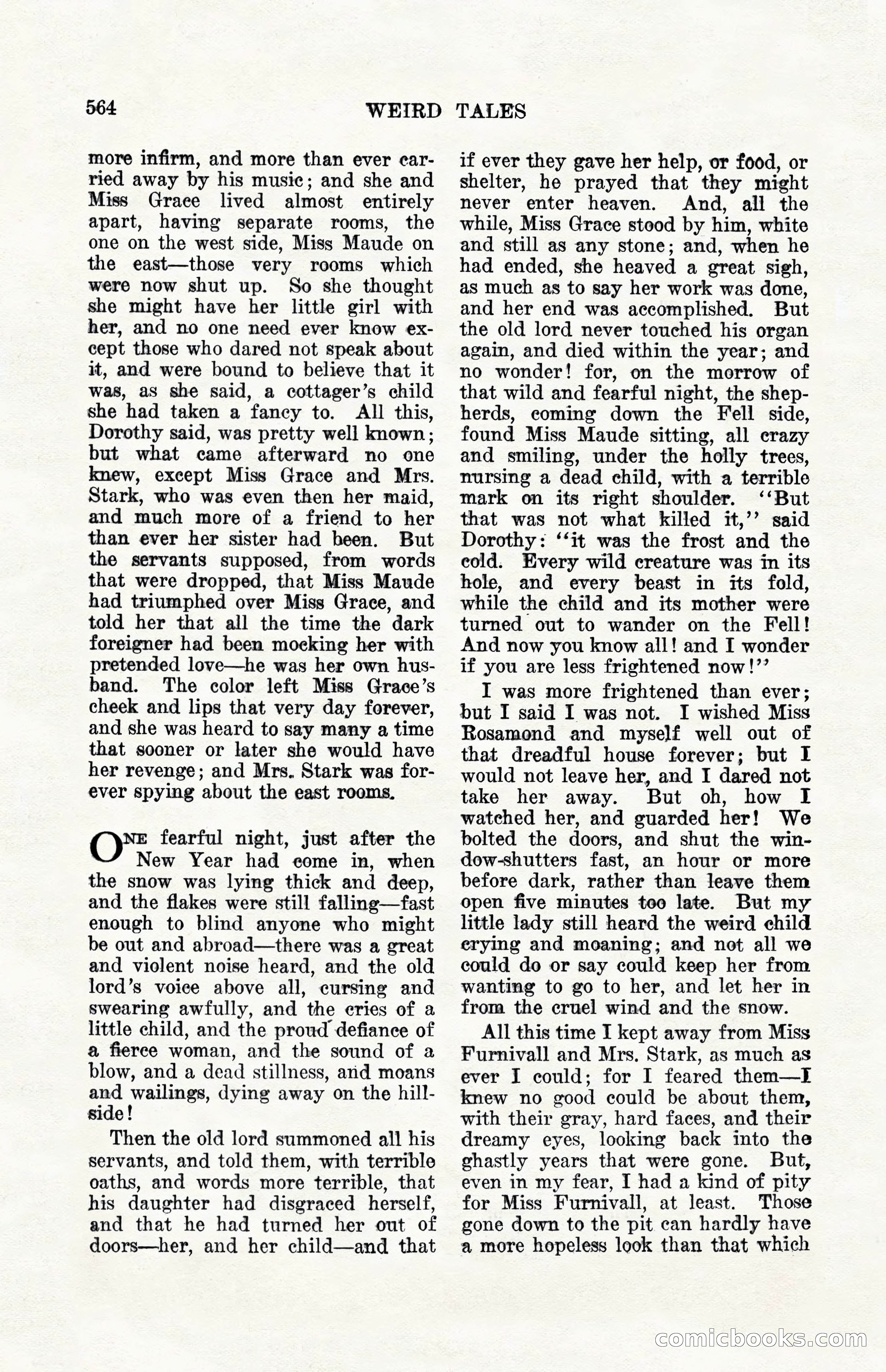 Weird Tales, Vol. 10, No. 4 — page 134 of 148