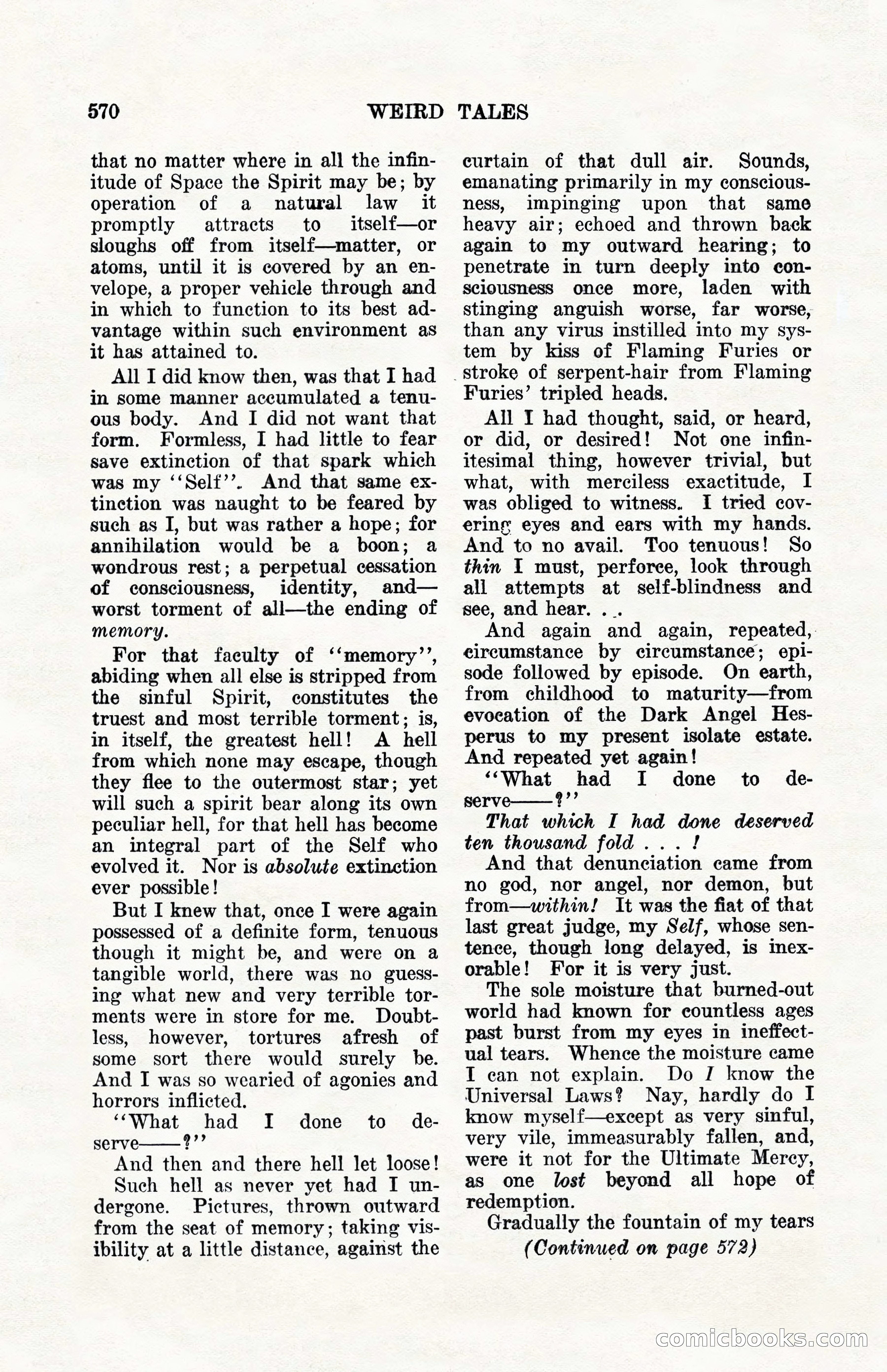 Weird Tales, Vol. 10, No. 4 — page 140 of 148