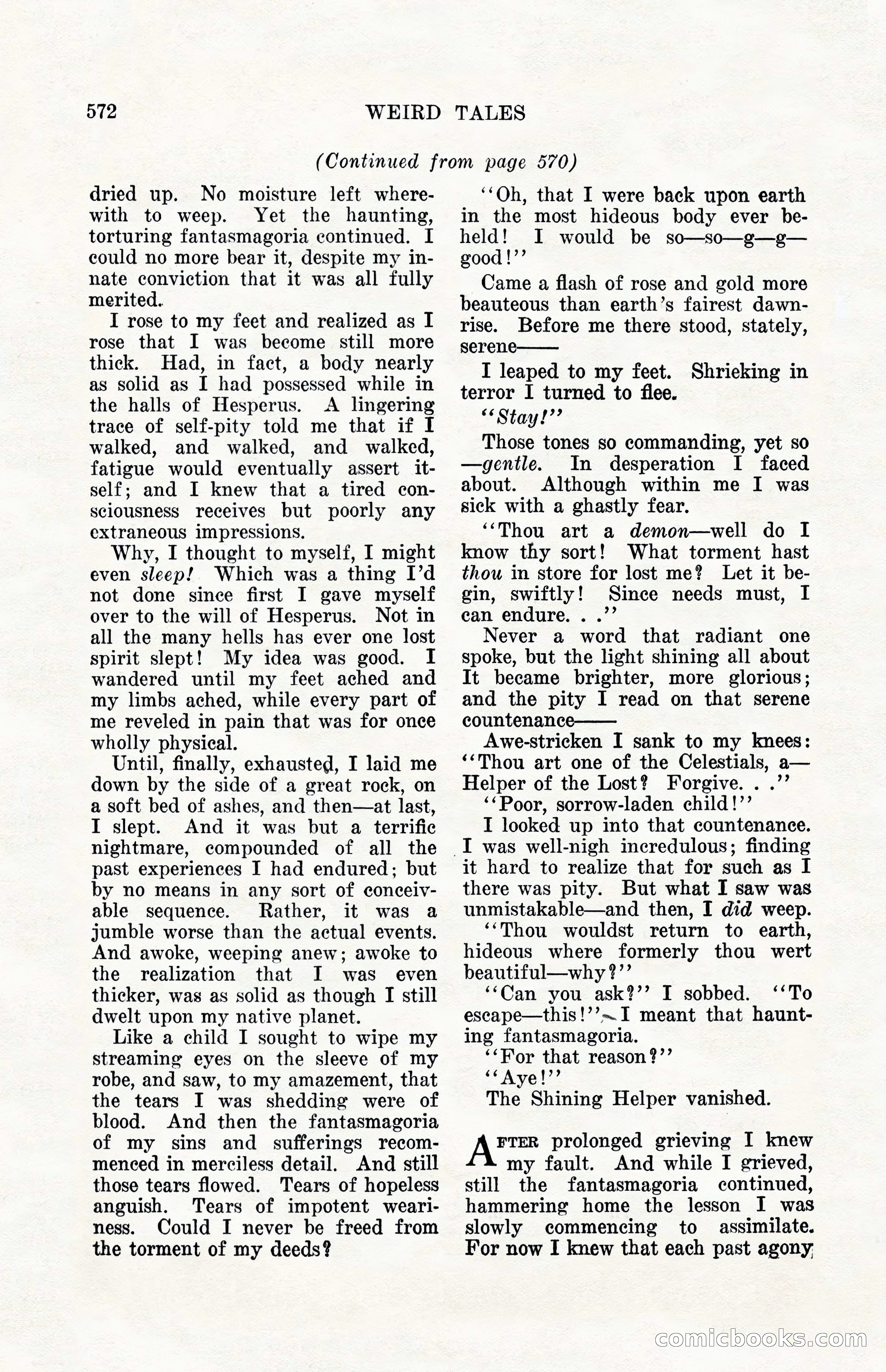 Weird Tales, Vol. 10, No. 4 — page 142 of 148