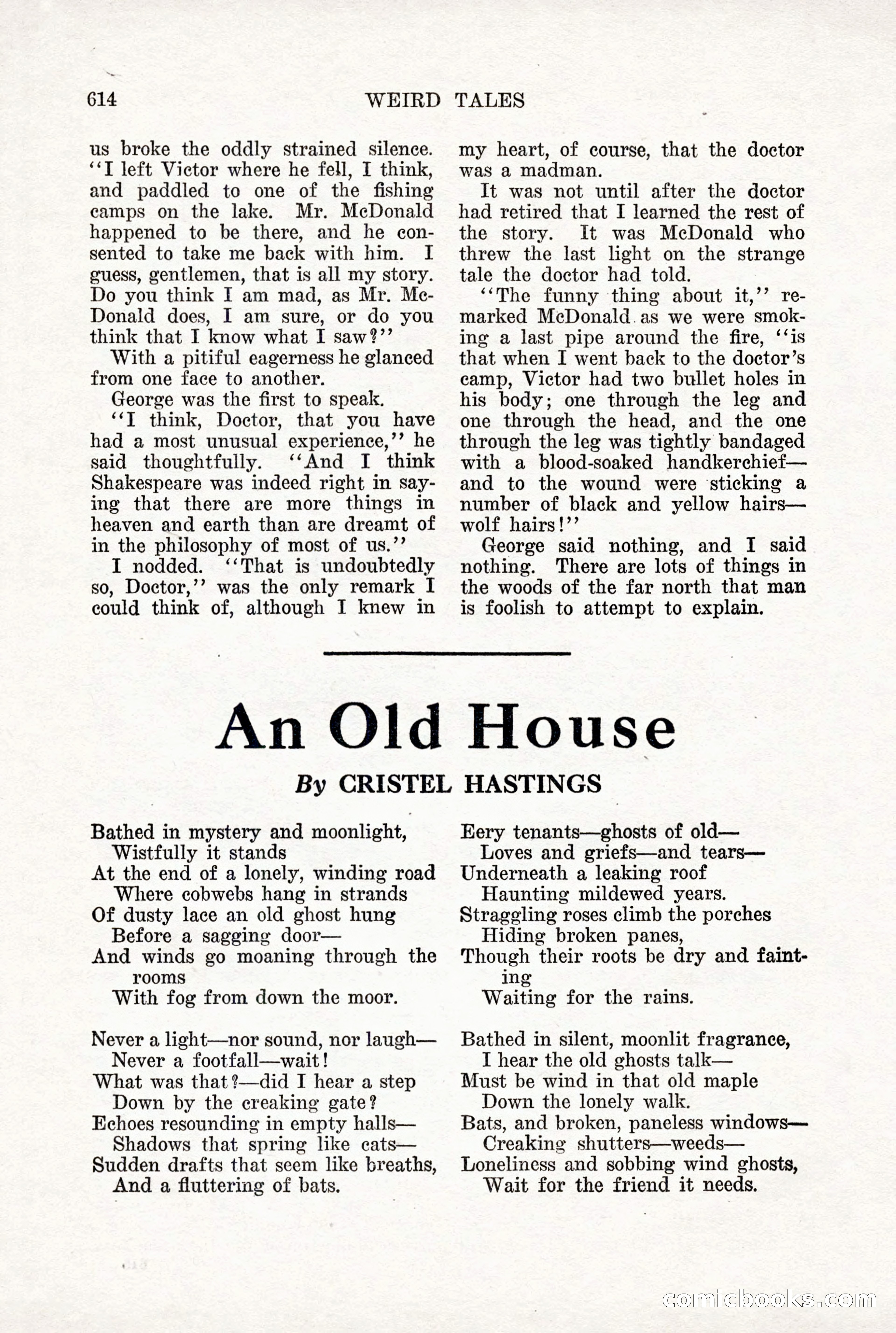 Weird Tales, Vol. X, No. 5 — page 40 of 148