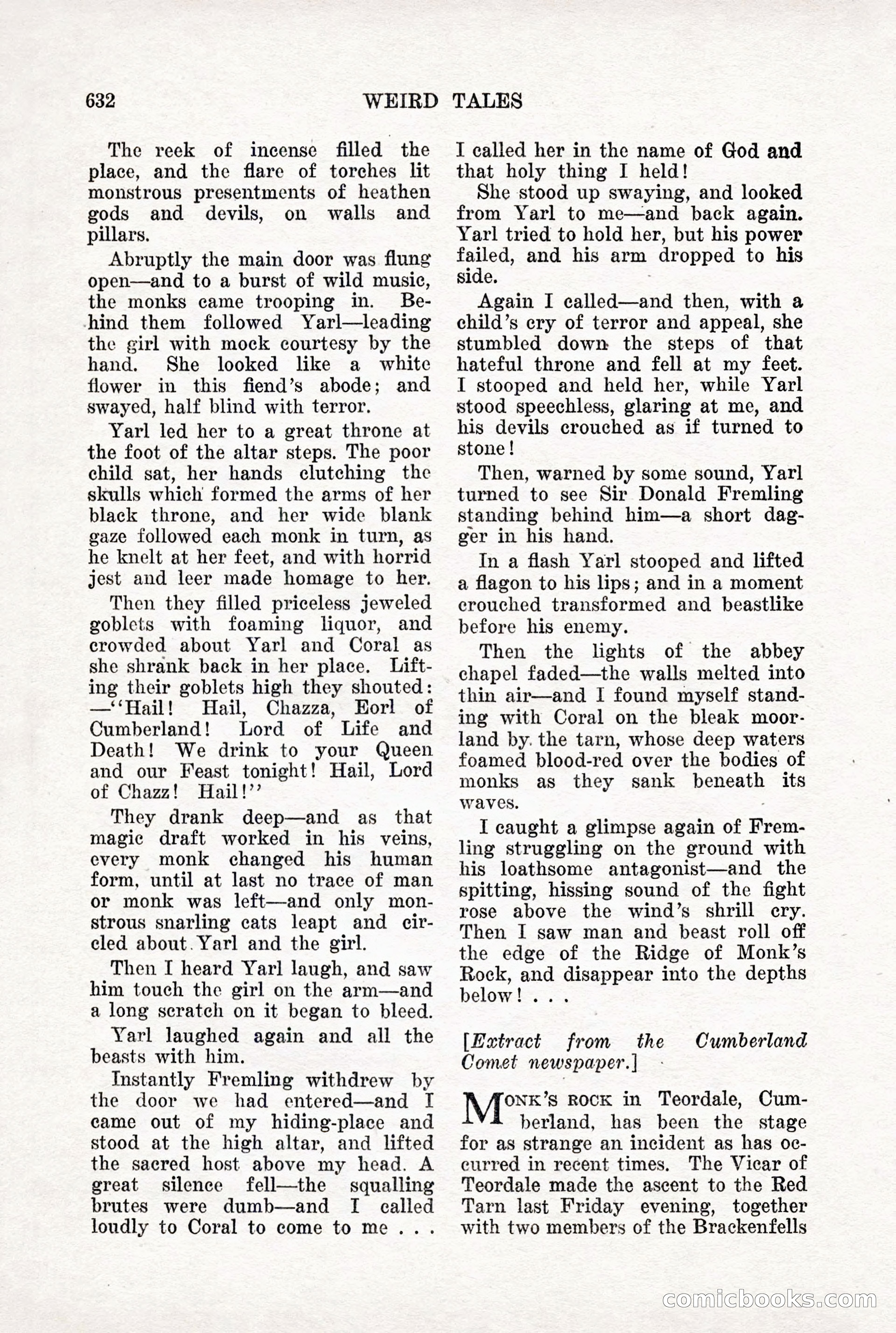 Weird Tales, Vol. X, No. 5 — page 58 of 148