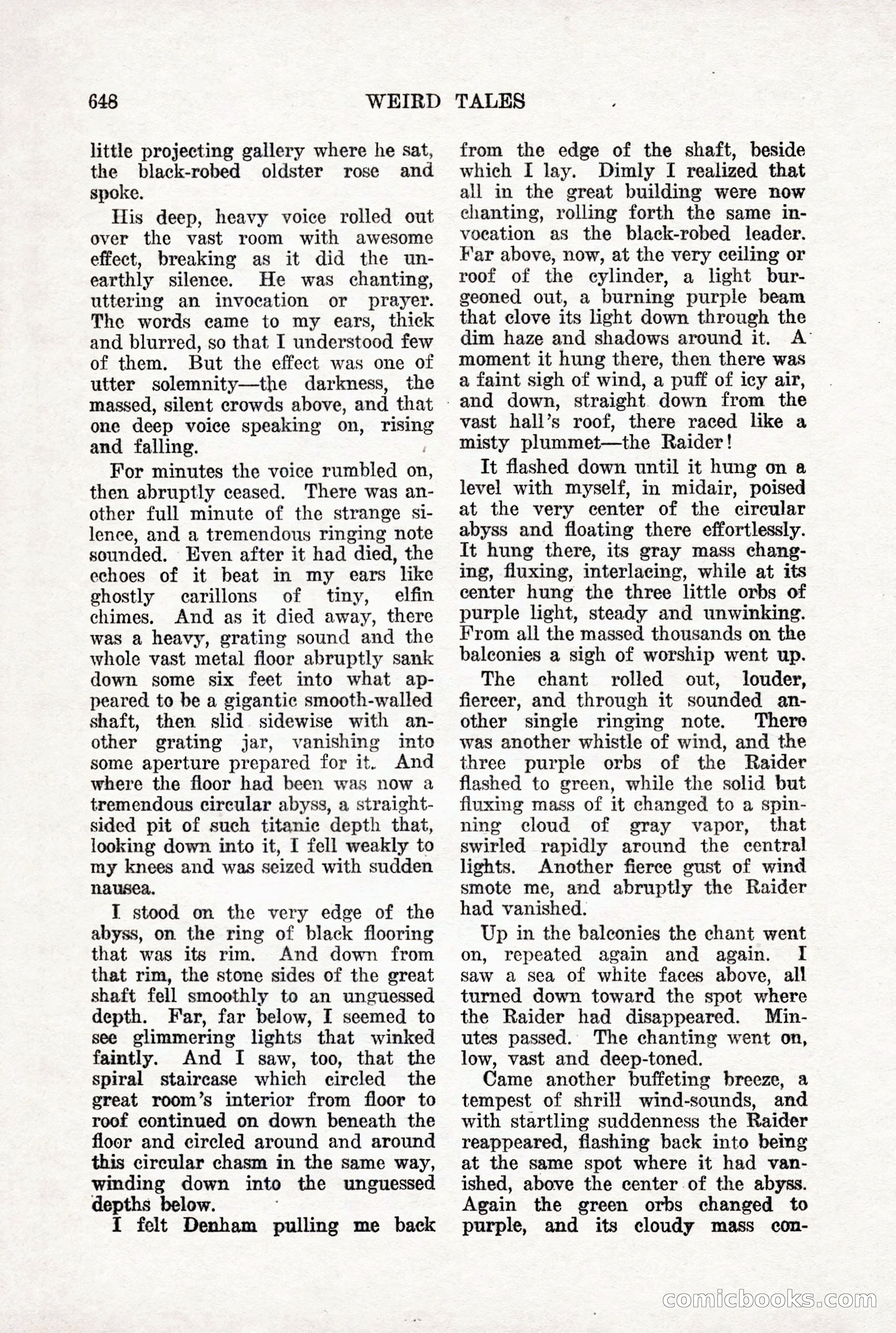 Weird Tales, Vol. X, No. 5 — page 74 of 148
