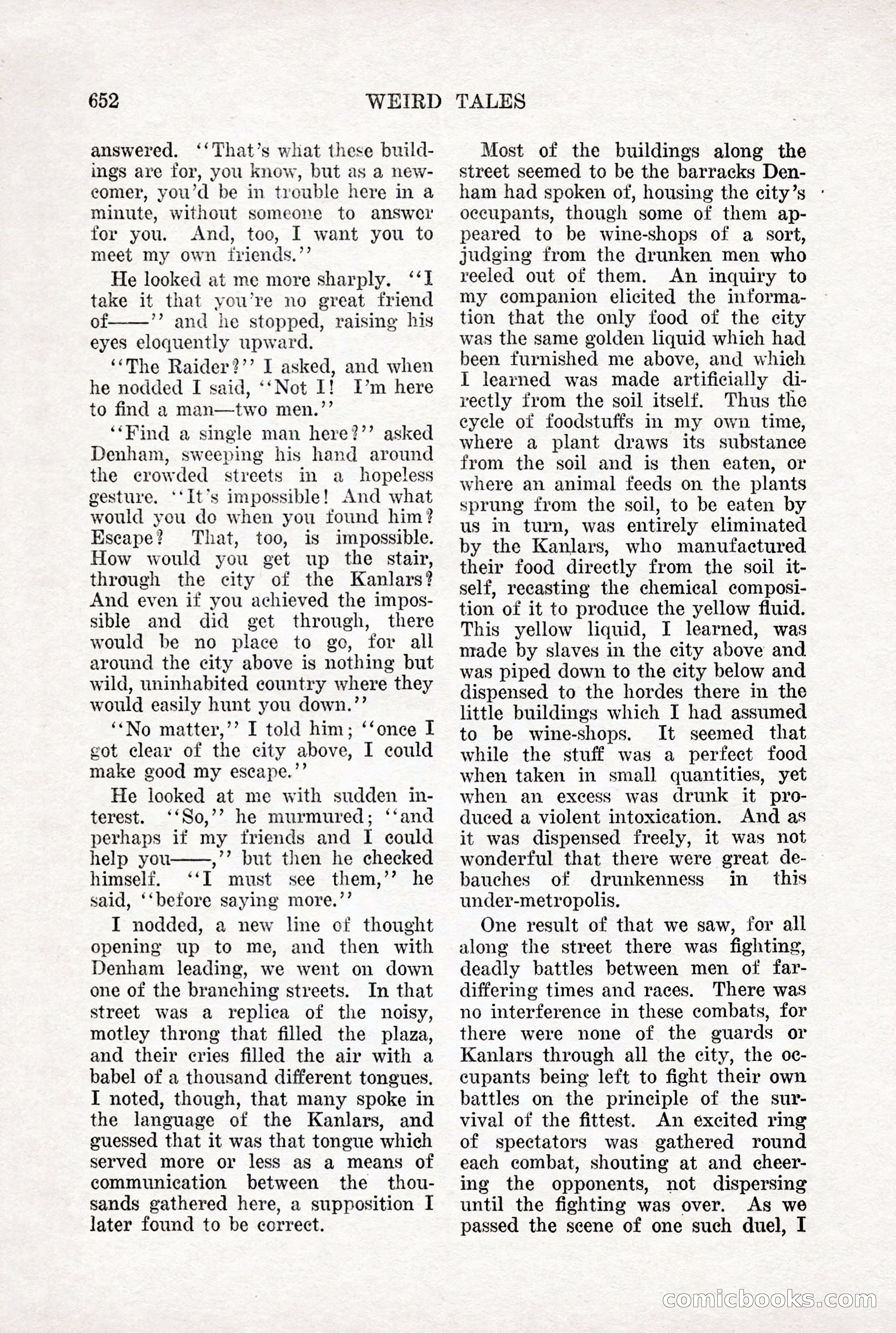 Weird Tales, Vol. X, No. 5 — page 78 of 148