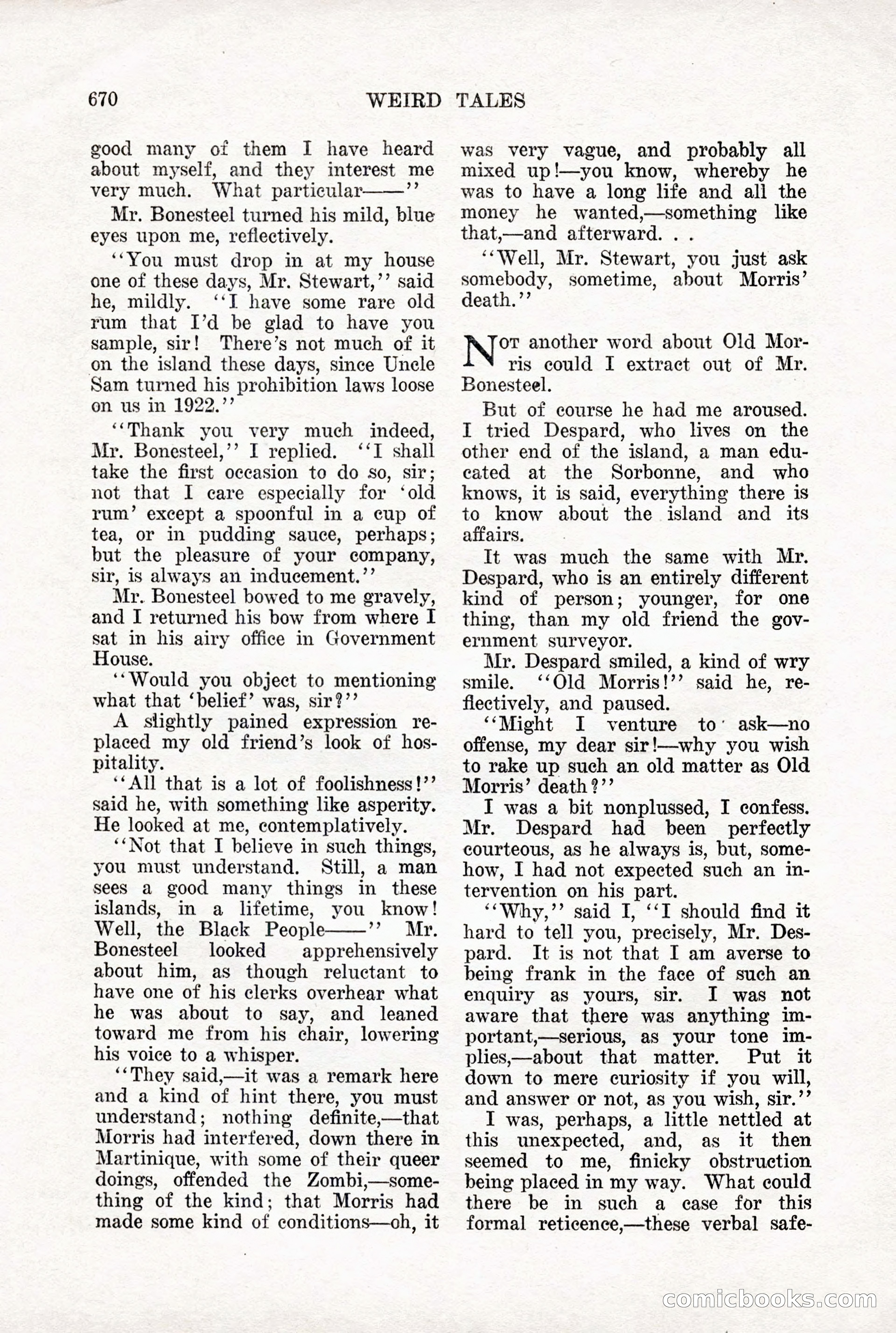 Weird Tales, Vol. X, No. 5 — page 96 of 148