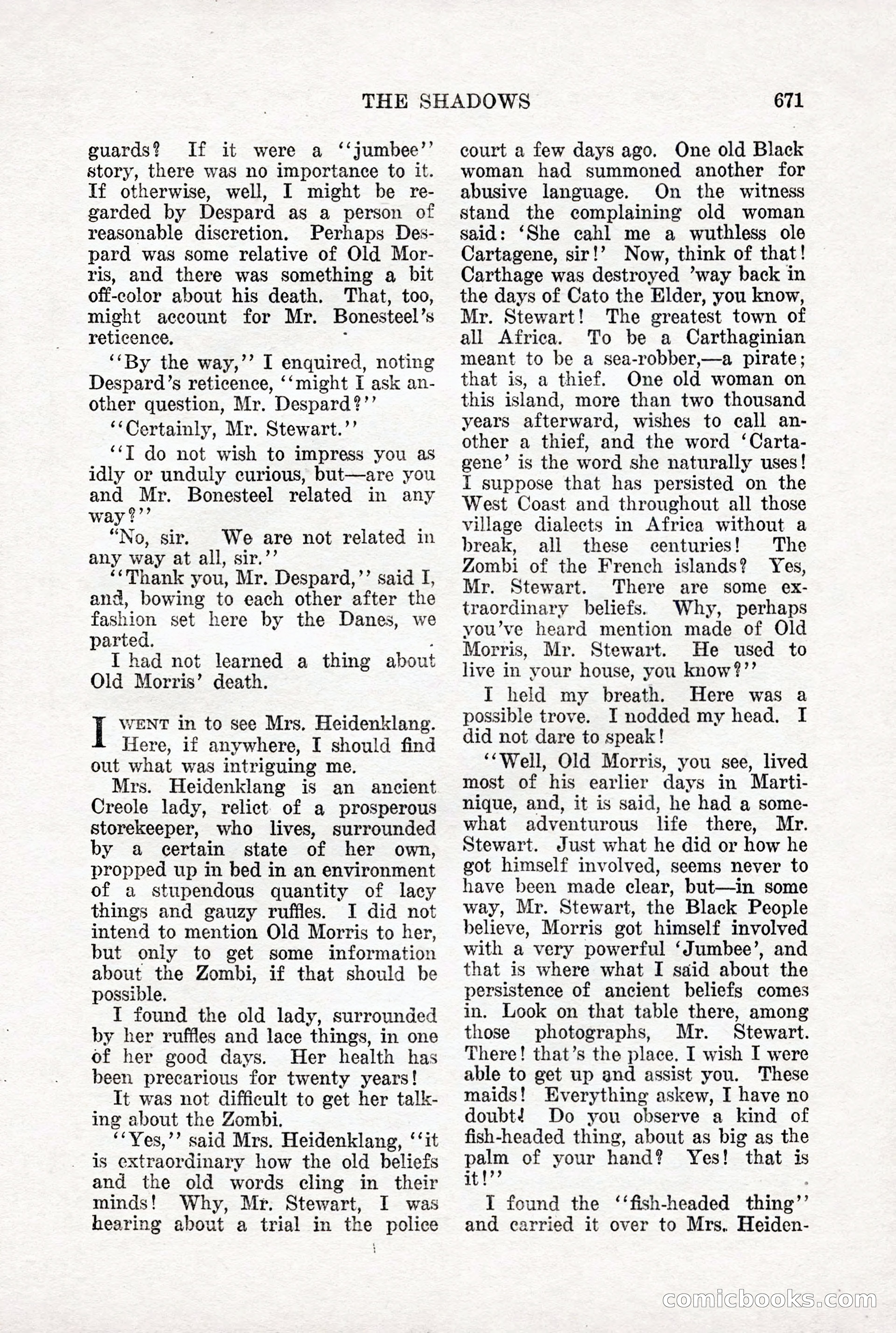 Weird Tales, Vol. X, No. 5 — page 97 of 148