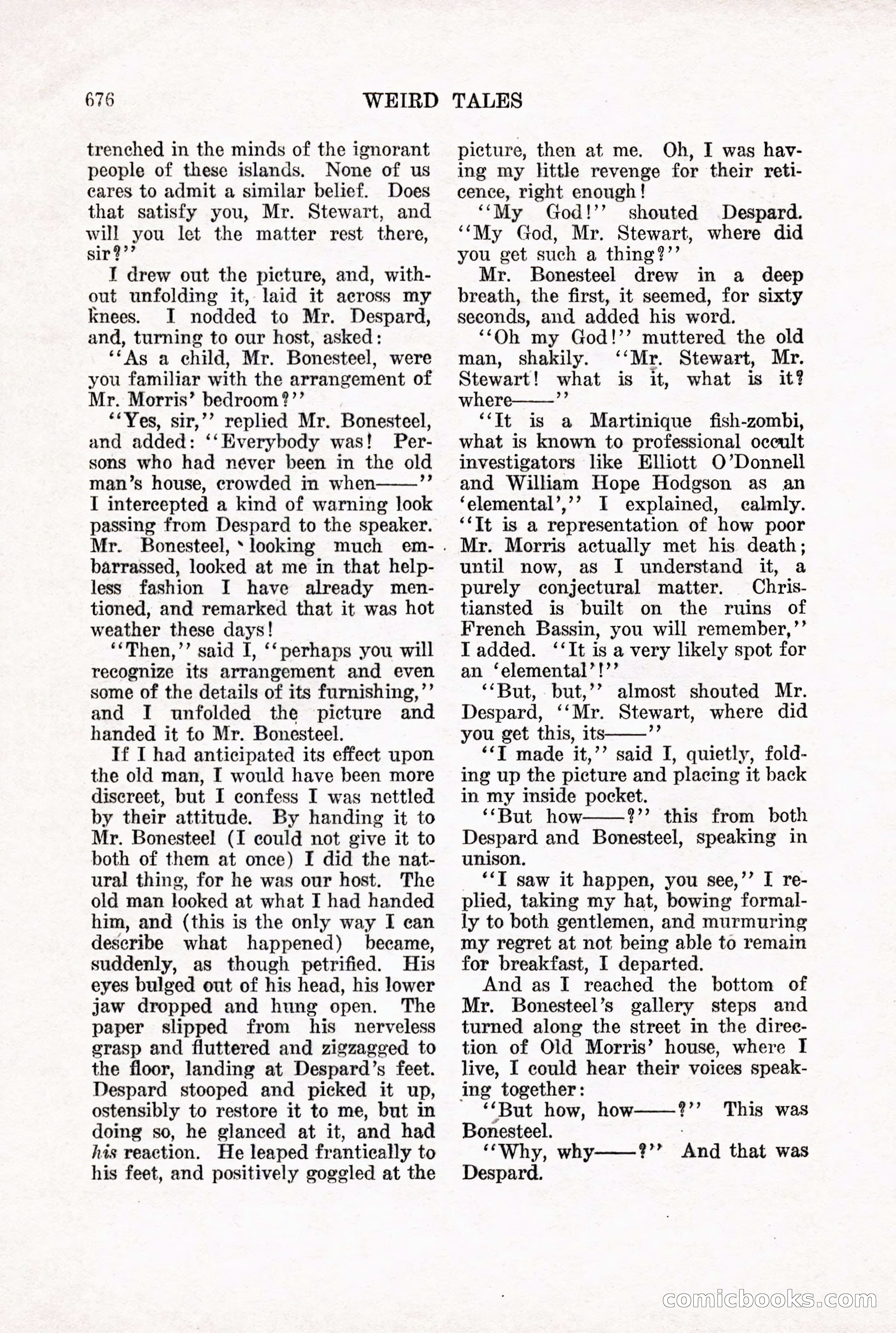 Weird Tales, Vol. X, No. 5 — page 102 of 148