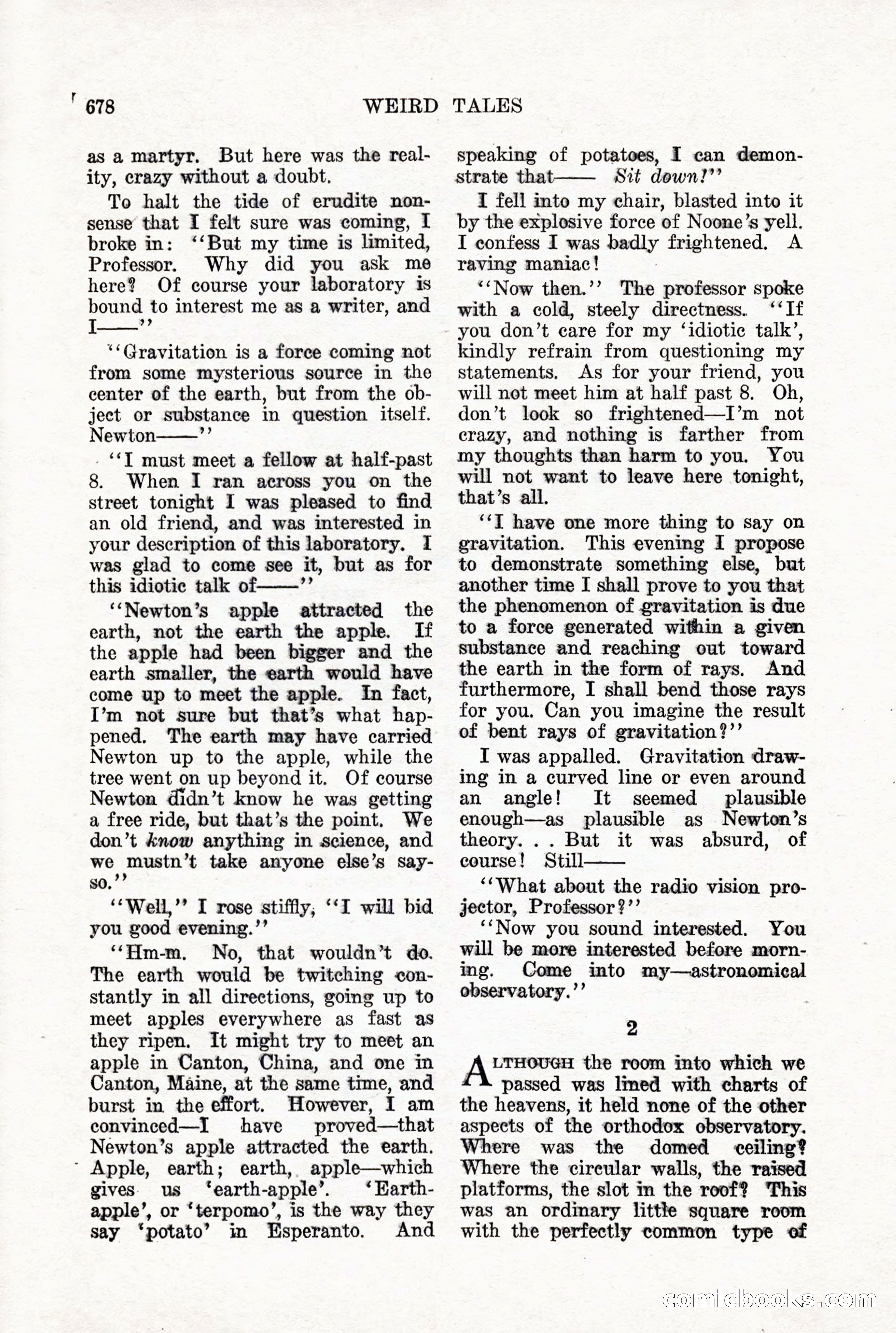 Weird Tales, Vol. X, No. 5 — page 104 of 148