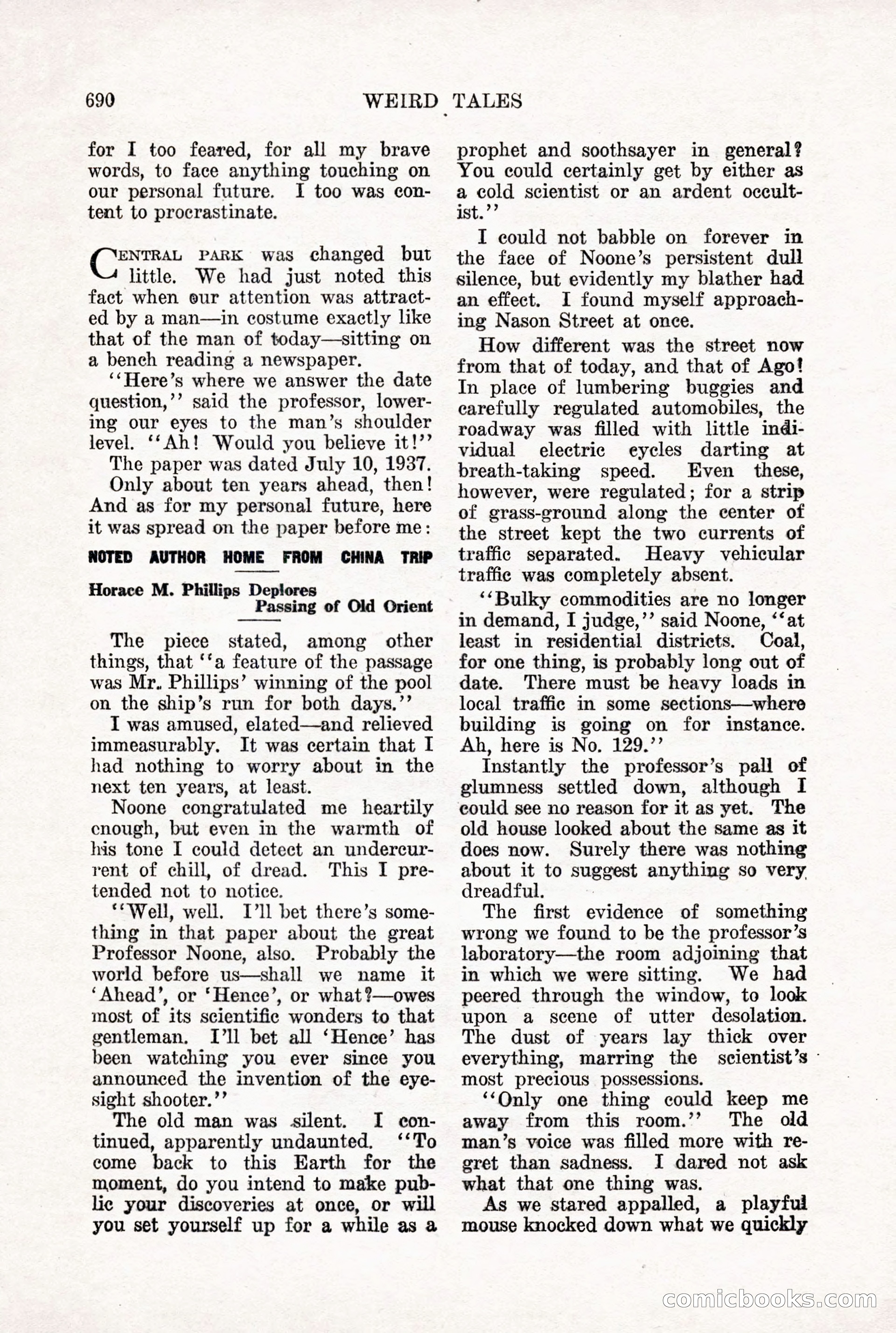 Weird Tales, Vol. X, No. 5 — page 116 of 148