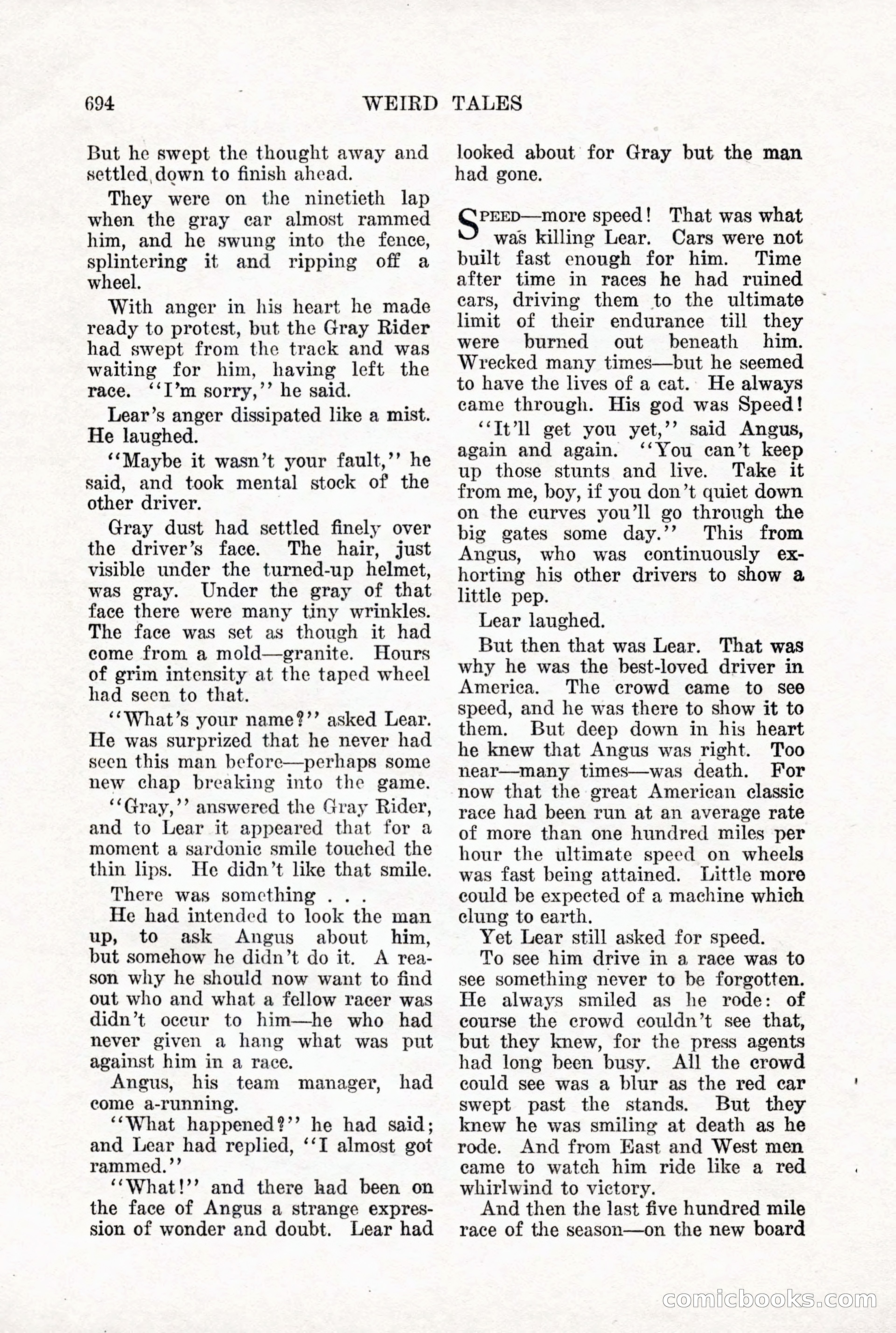 Weird Tales, Vol. X, No. 5 — page 120 of 148