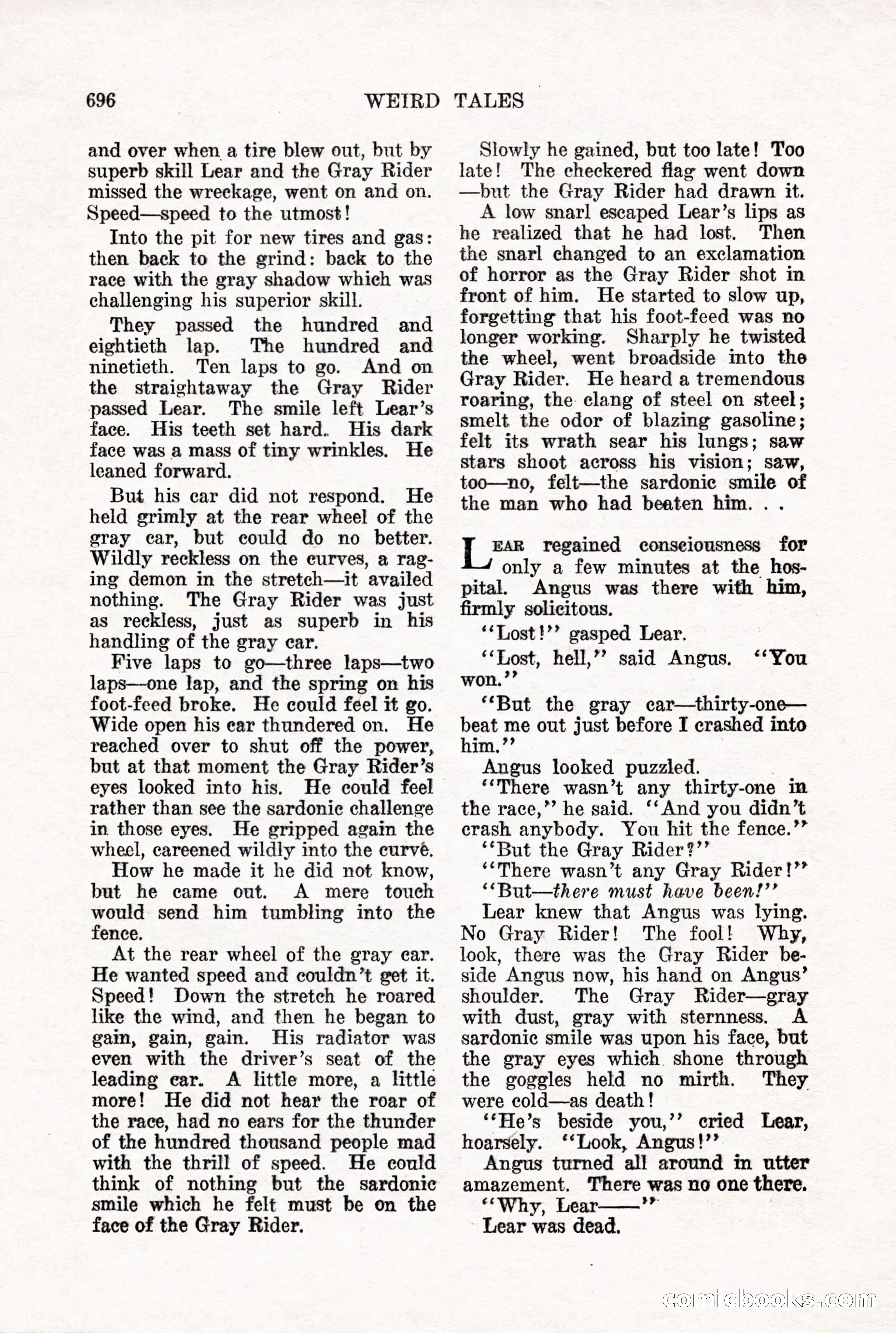 Weird Tales, Vol. X, No. 5 — page 122 of 148