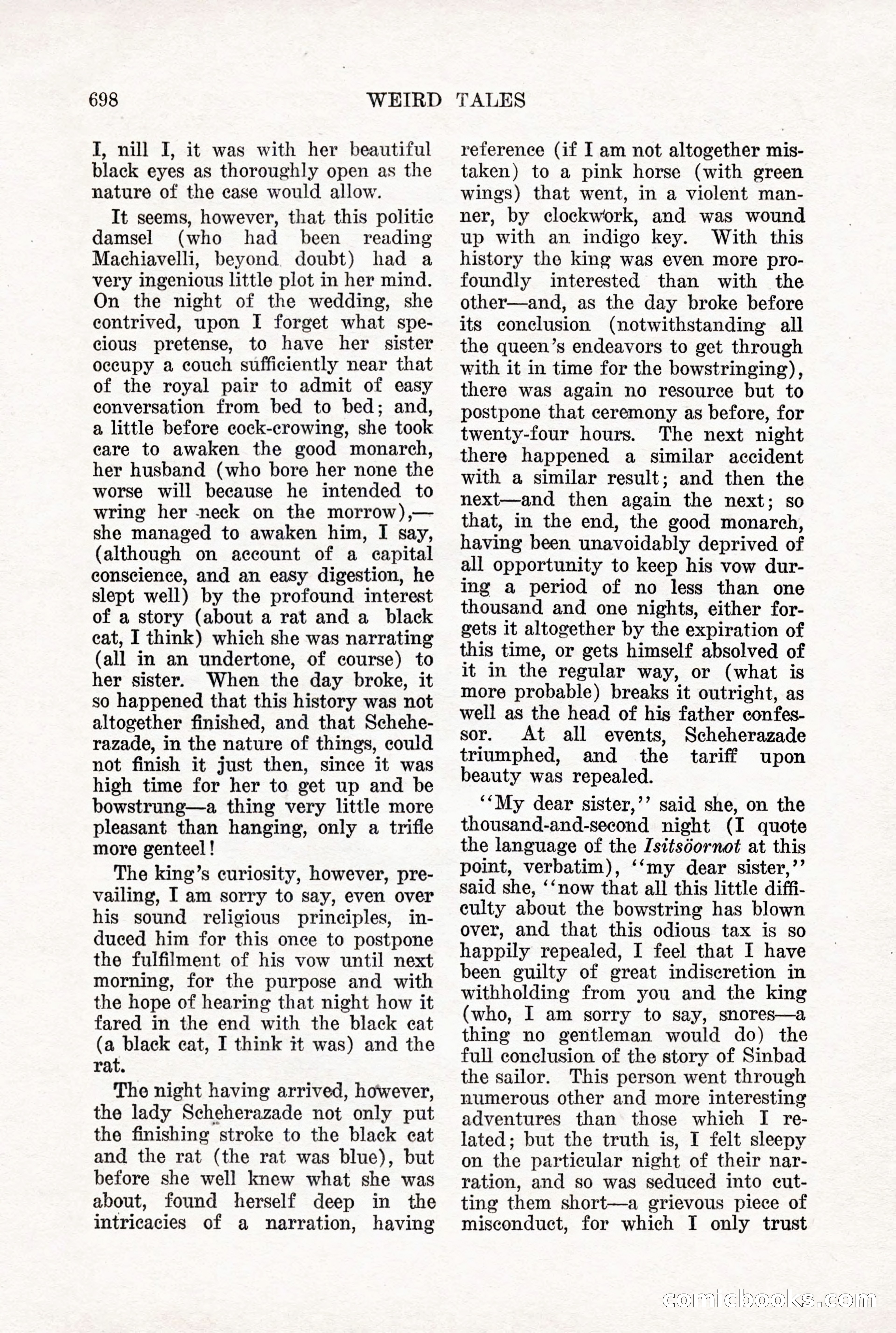 Weird Tales, Vol. X, No. 5 — page 124 of 148