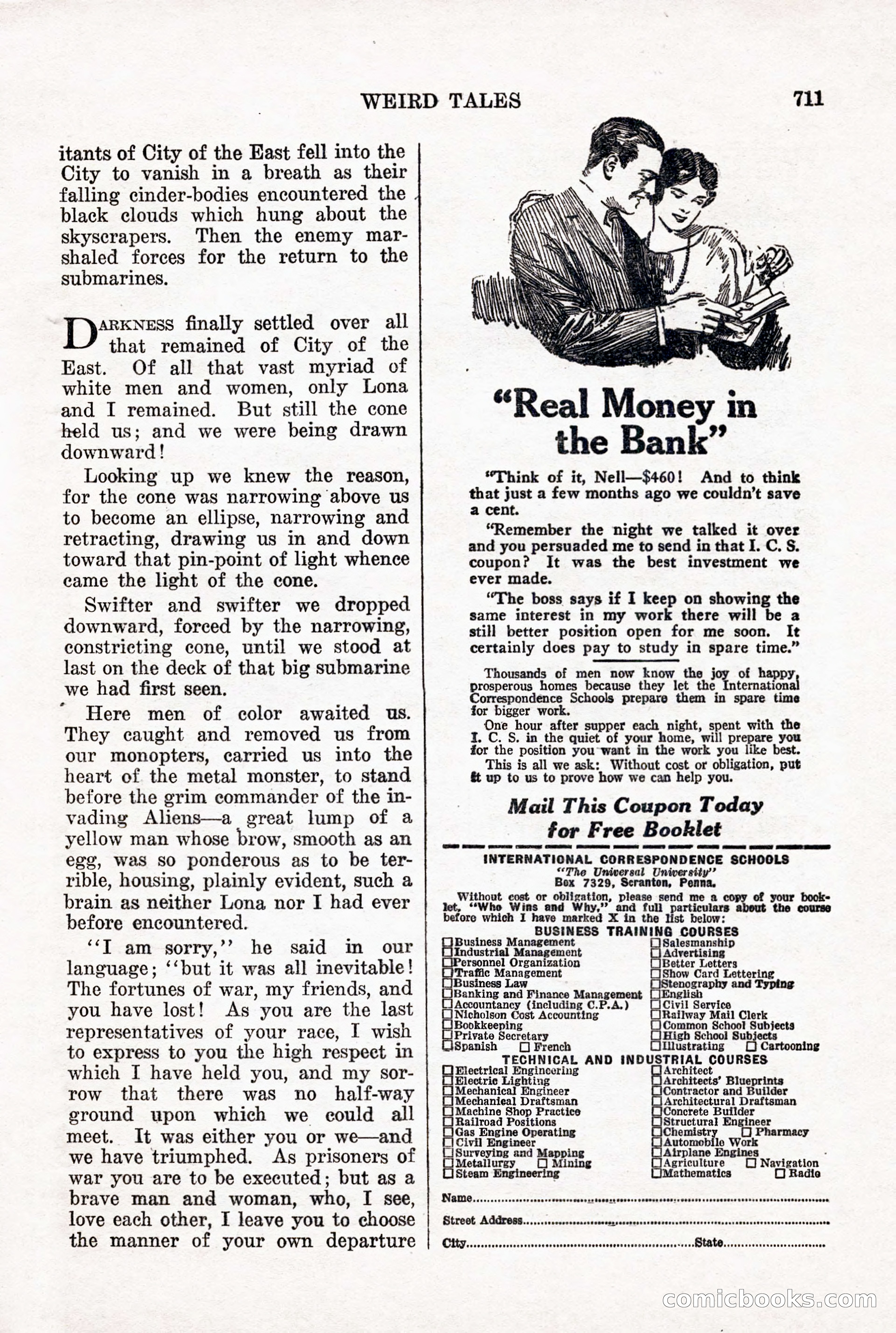 Weird Tales, Vol. X, No. 5 — page 137 of 148