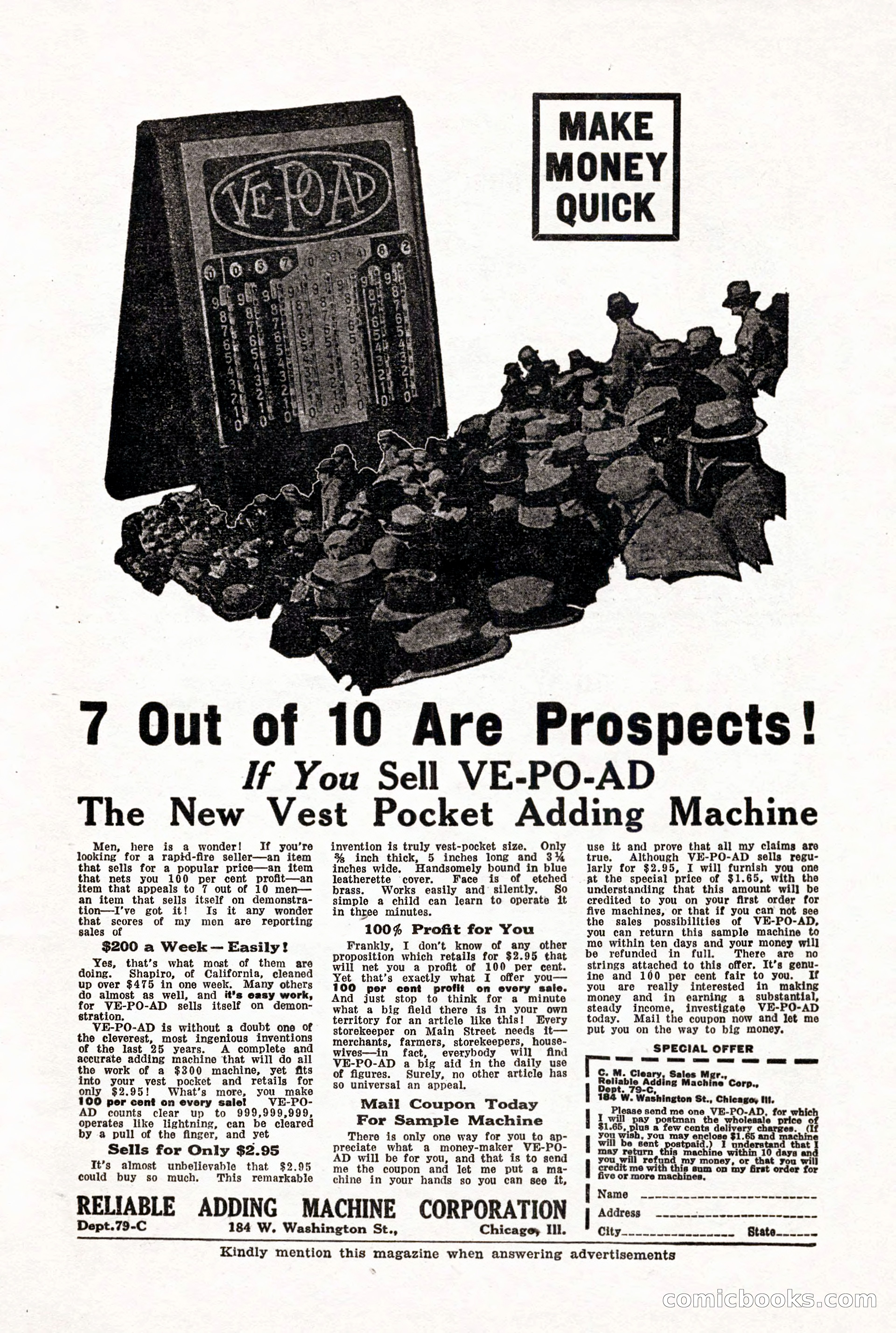 Weird Tales, Vol. X, No. 5 — page 139 of 148