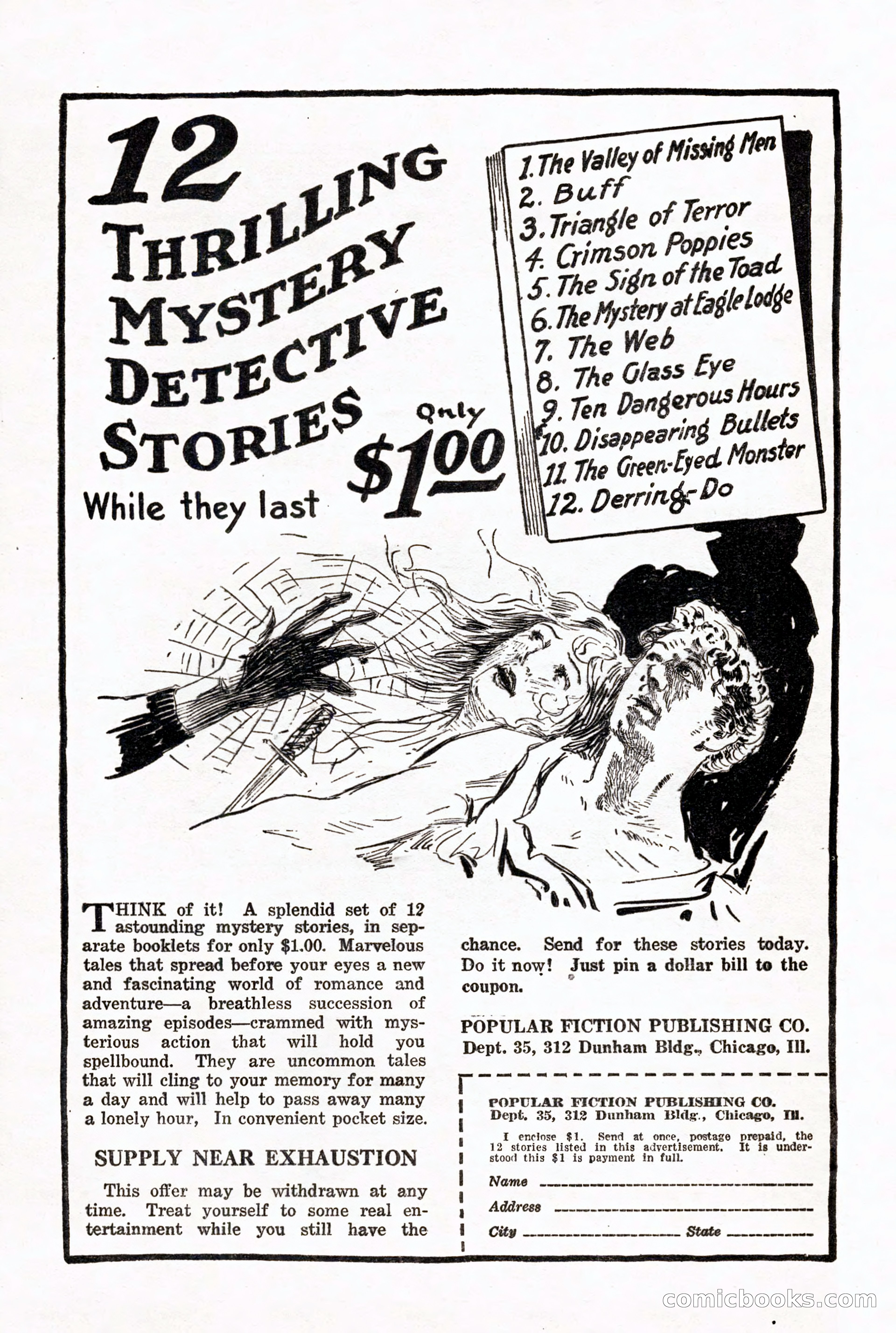 Weird Tales, Vol. X, No. 5 — page 146 of 148