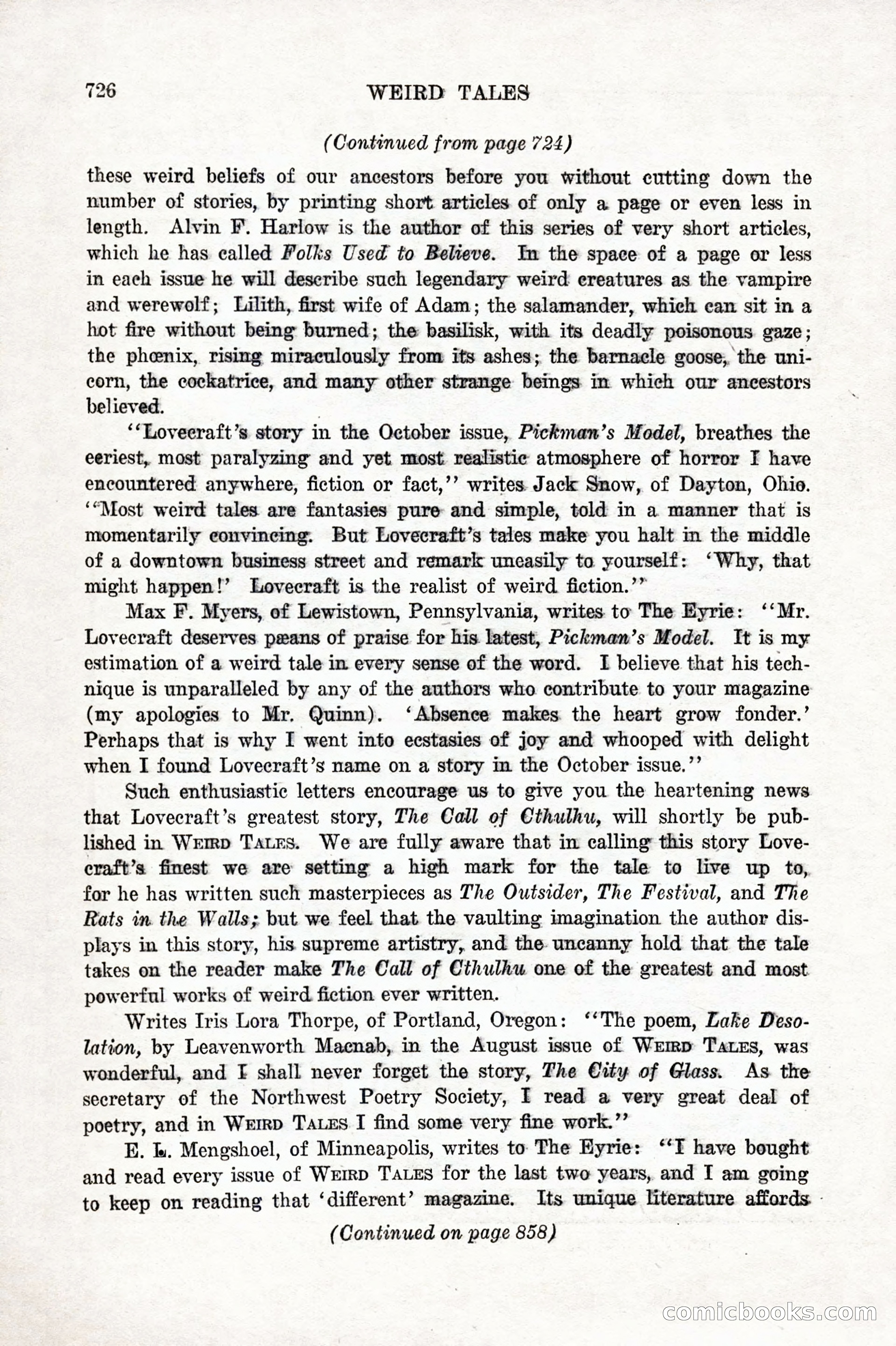 Weird Tales, Vol. 10 No. 6 — page 8 of 148