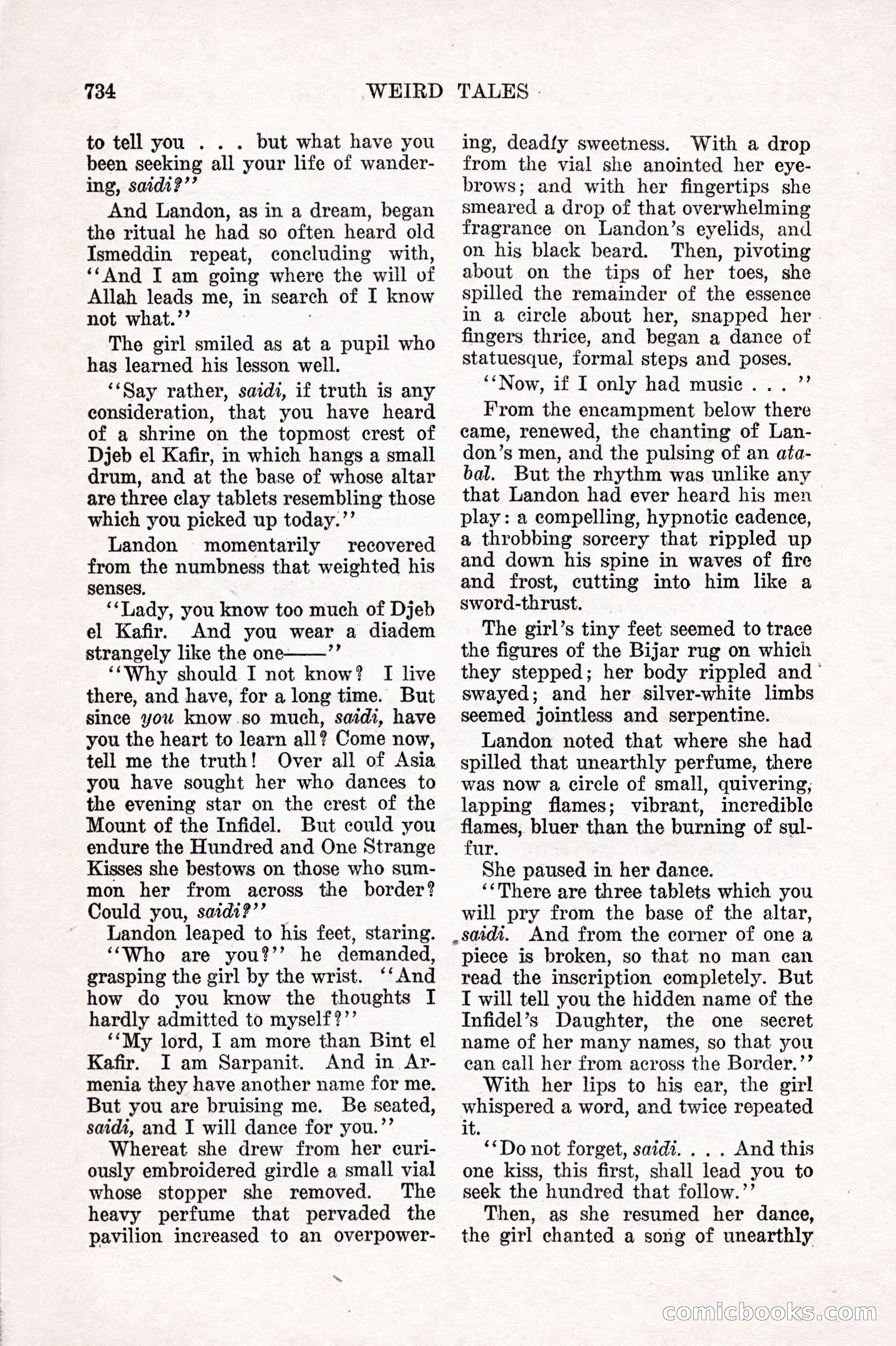 Weird Tales, Vol. 10 No. 6 — page 16 of 148