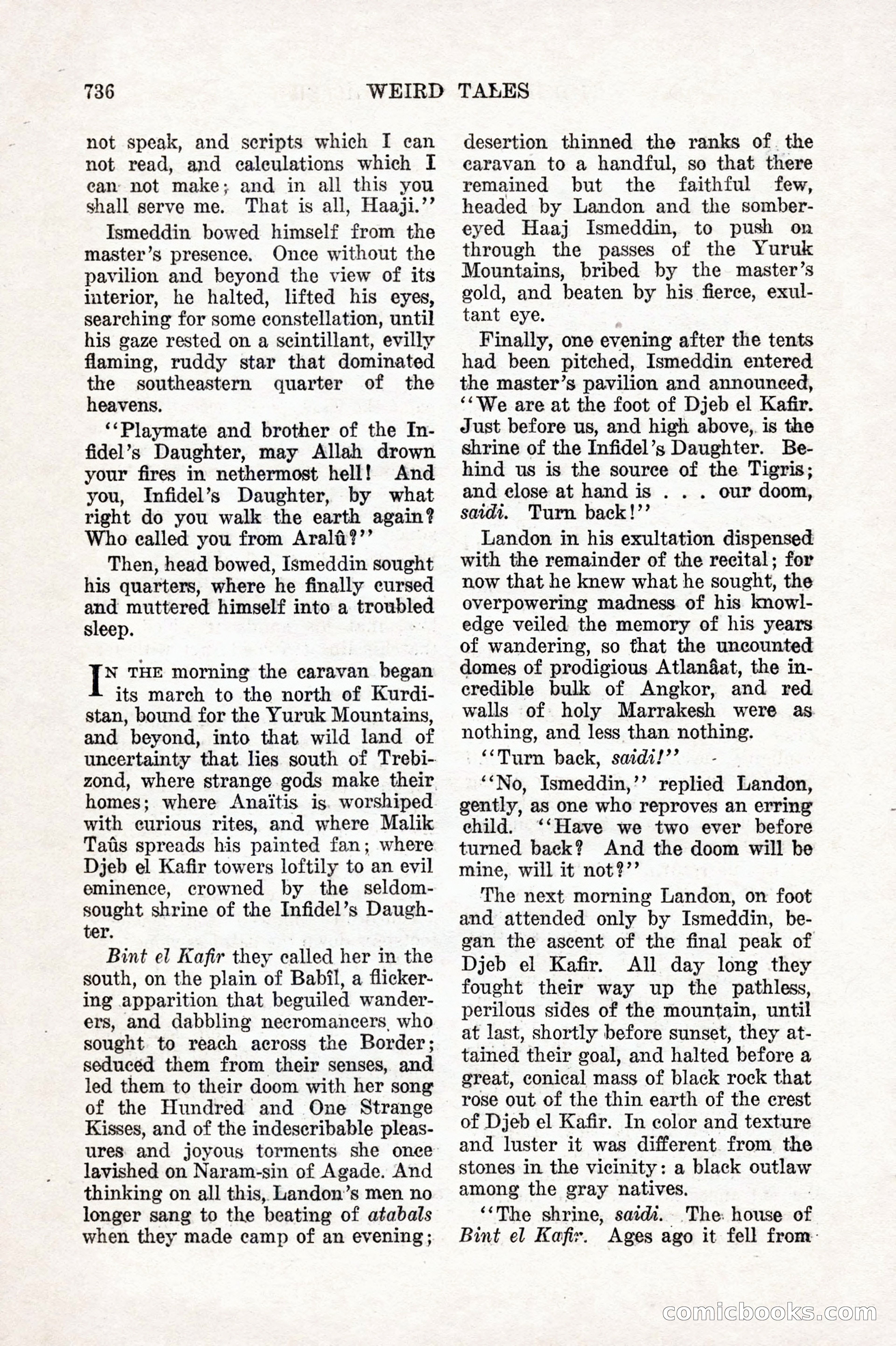 Weird Tales, Vol. 10 No. 6 — page 18 of 148
