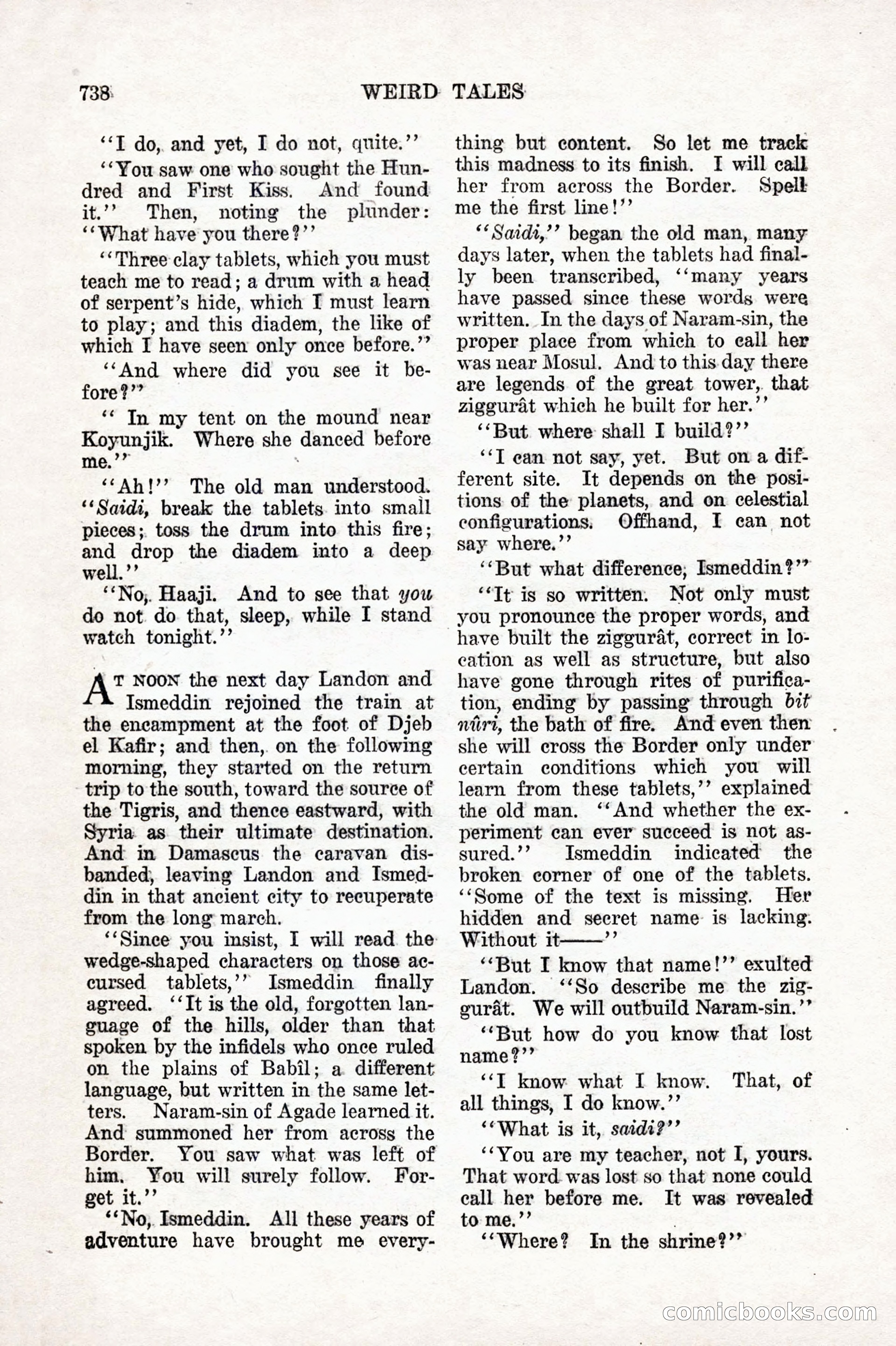Weird Tales, Vol. 10 No. 6 — page 20 of 148