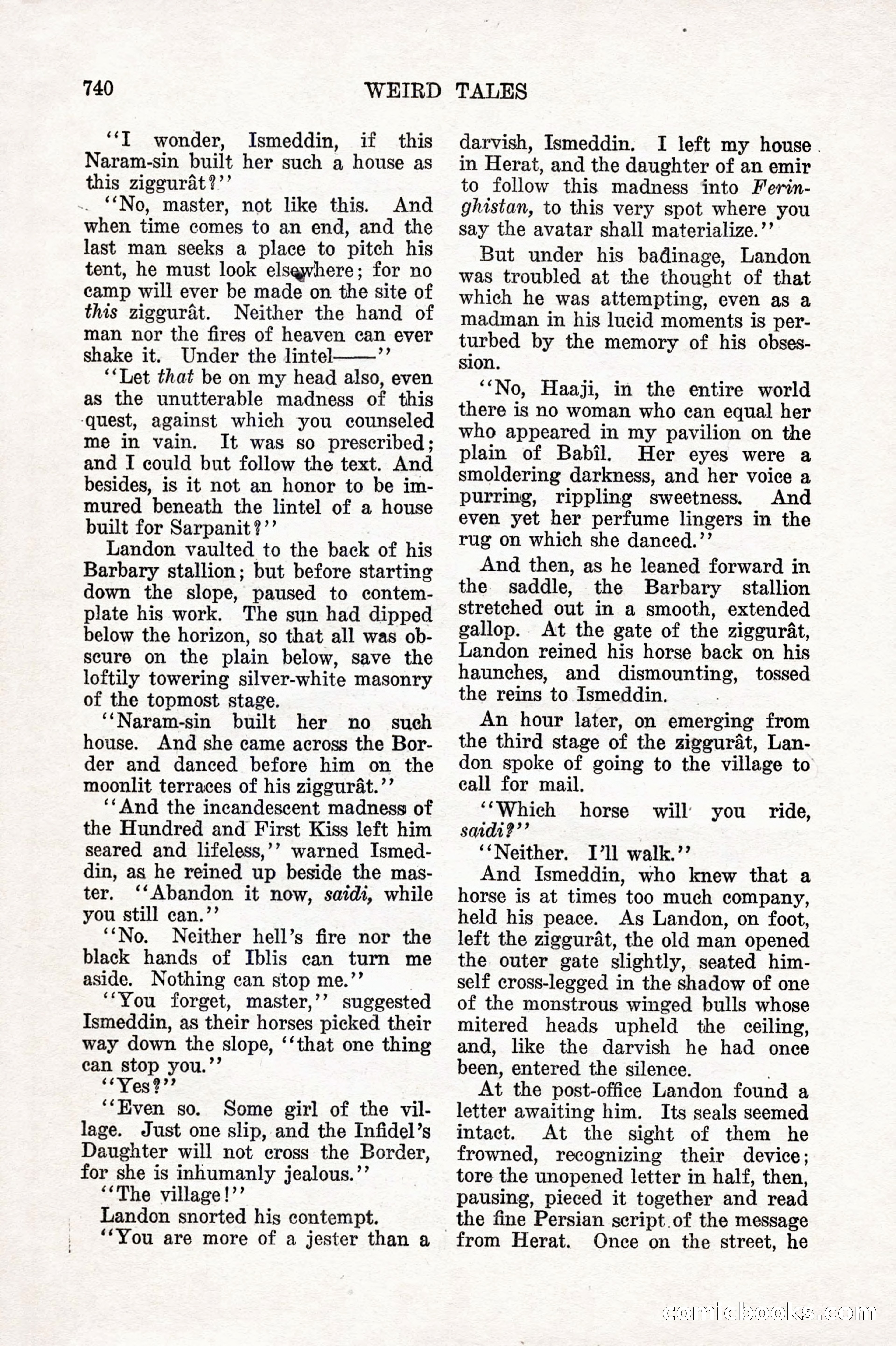 Weird Tales, Vol. 10 No. 6 — page 22 of 148