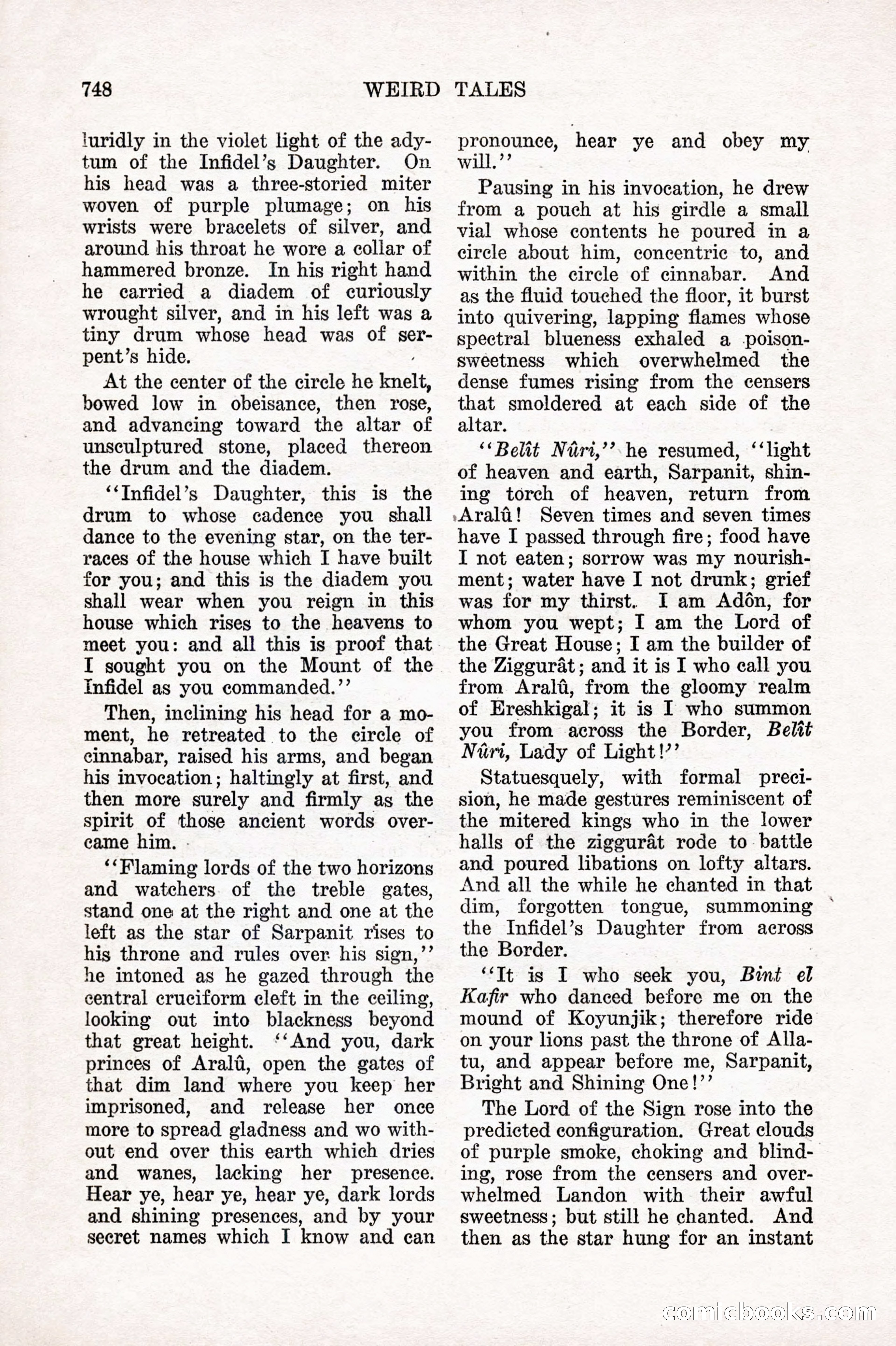 Weird Tales, Vol. 10 No. 6 — page 30 of 148