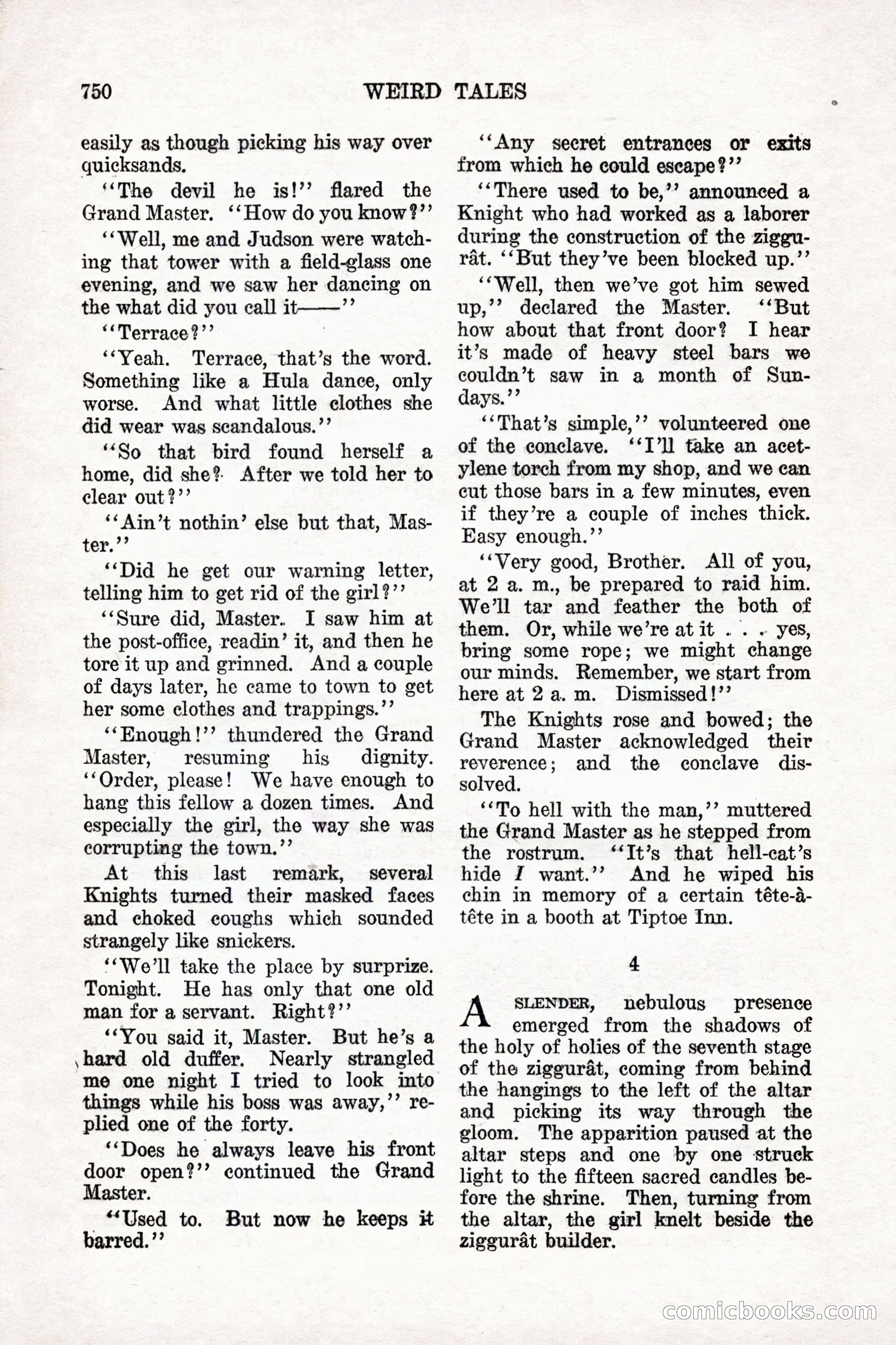 Weird Tales, Vol. 10 No. 6 — page 32 of 148