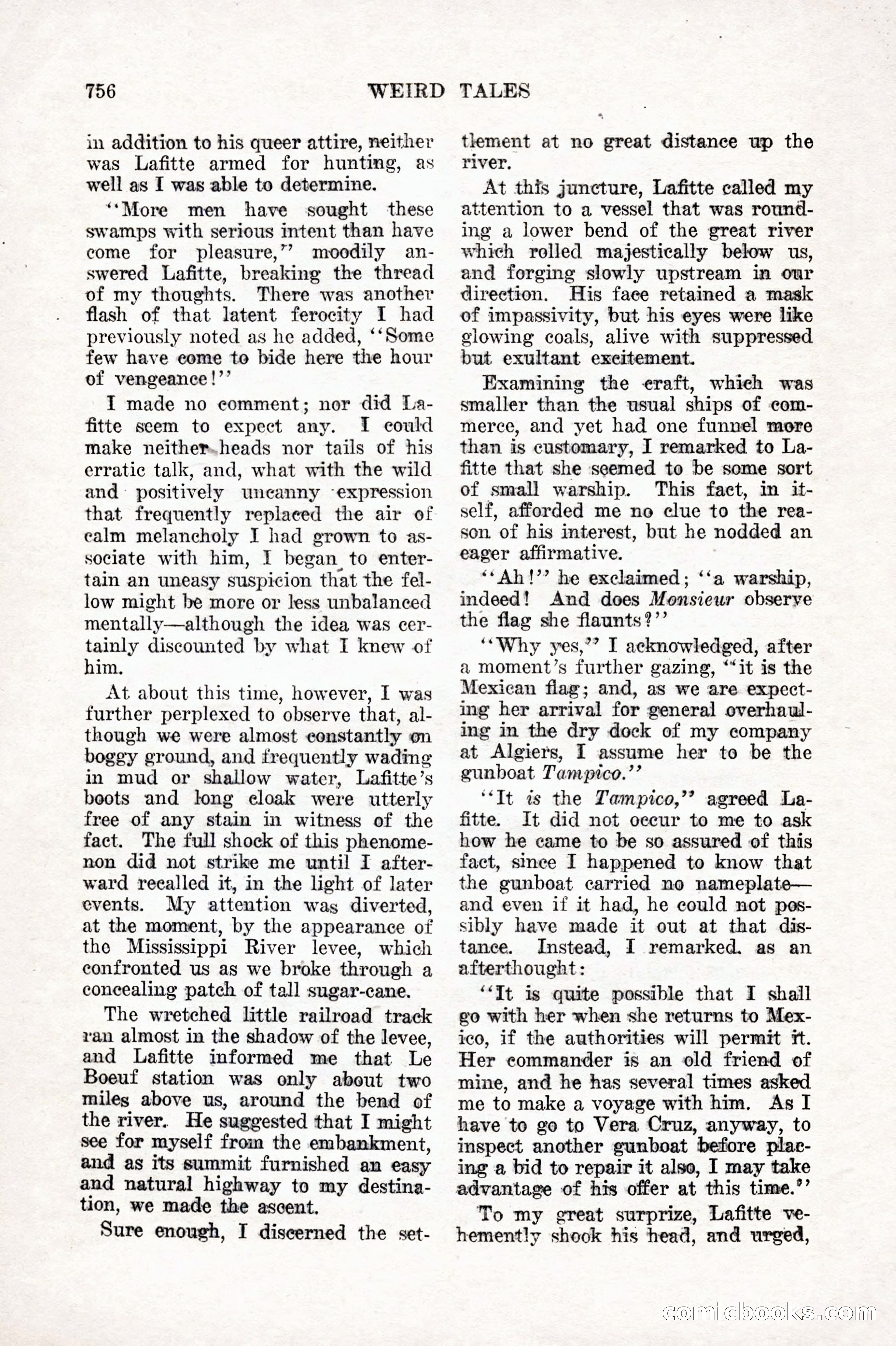 Weird Tales, Vol. 10 No. 6 — page 38 of 148