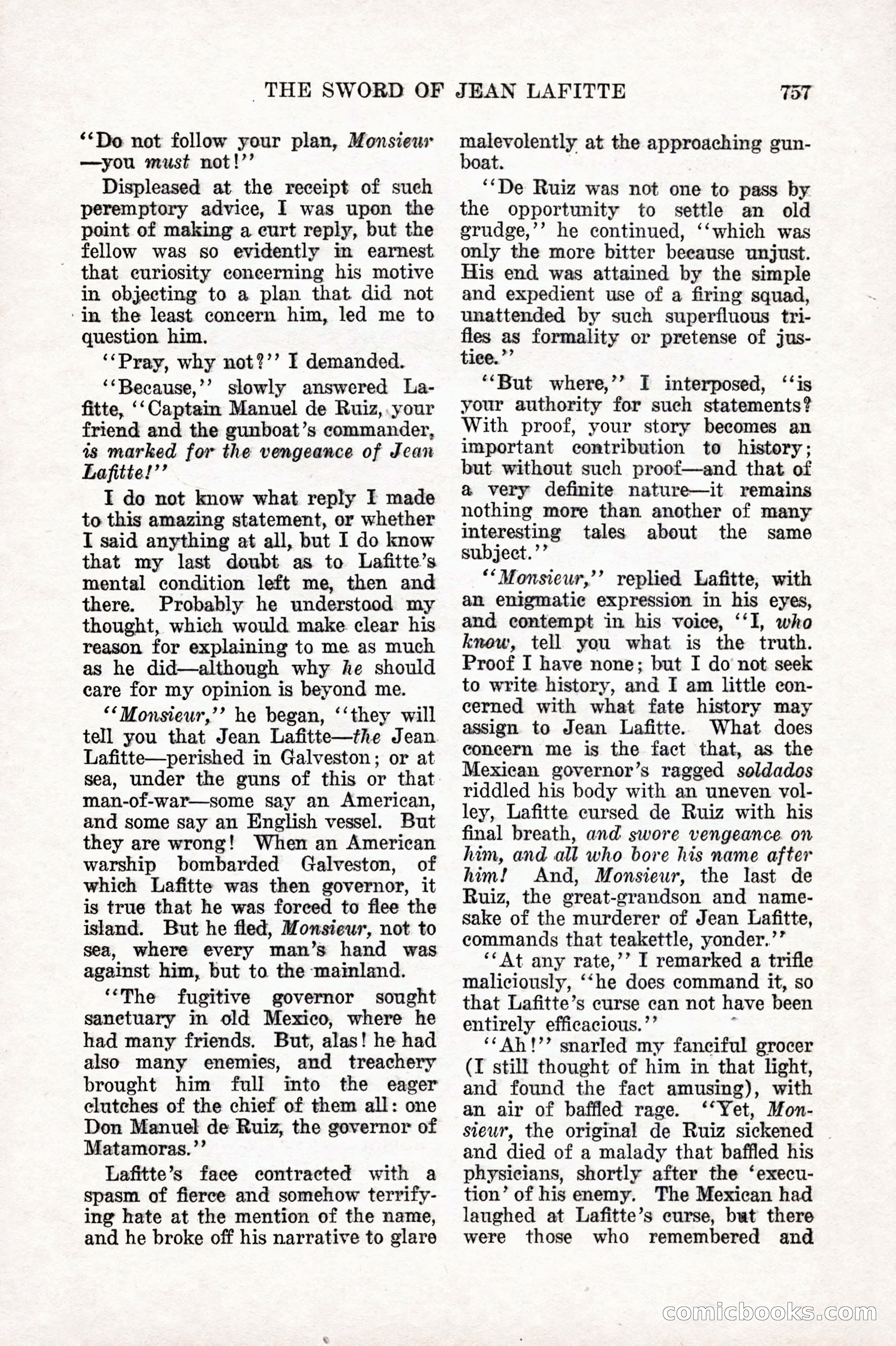 Weird Tales, Vol. 10 No. 6 — page 39 of 148