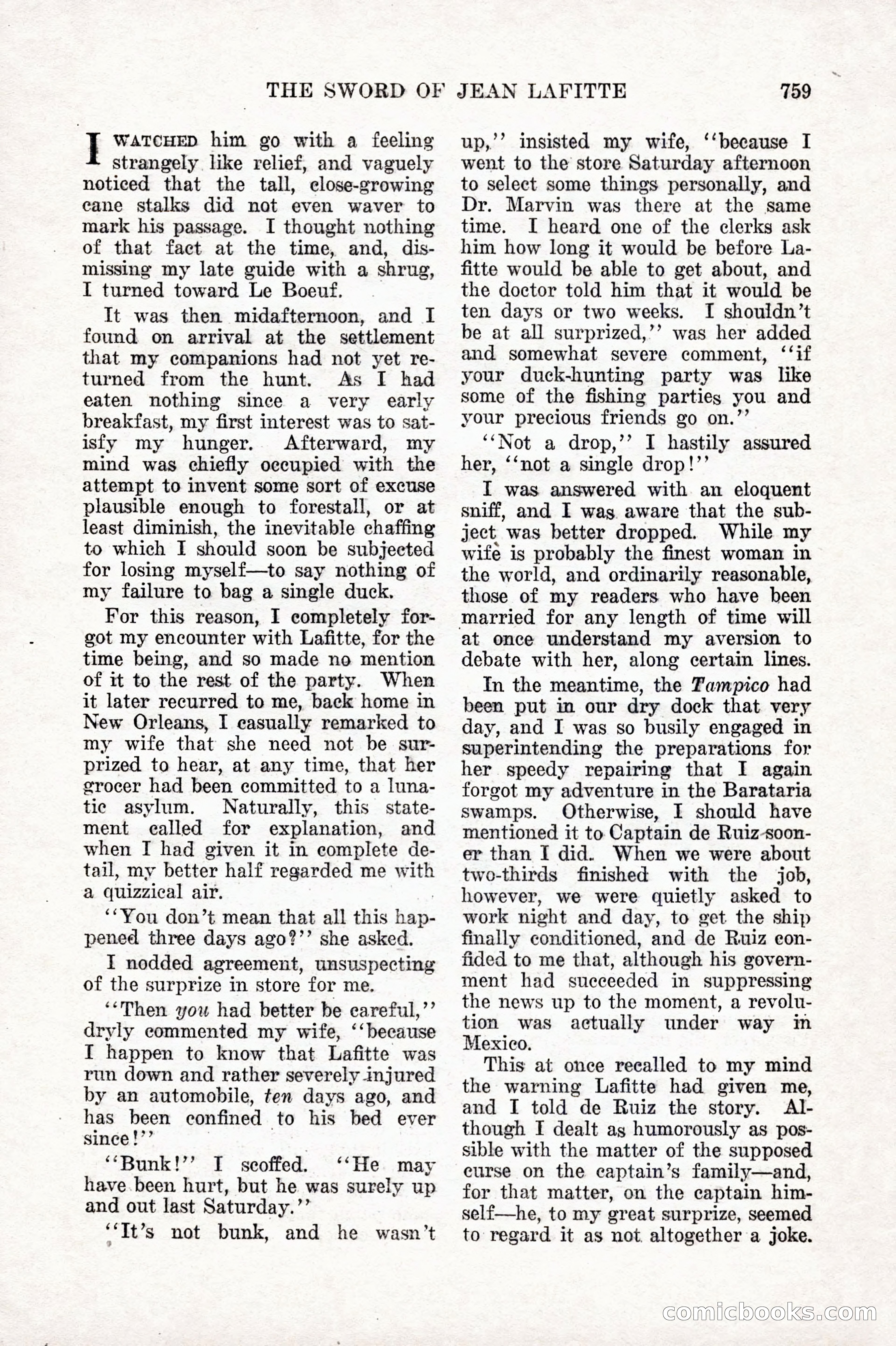 Weird Tales, Vol. 10 No. 6 — page 41 of 148