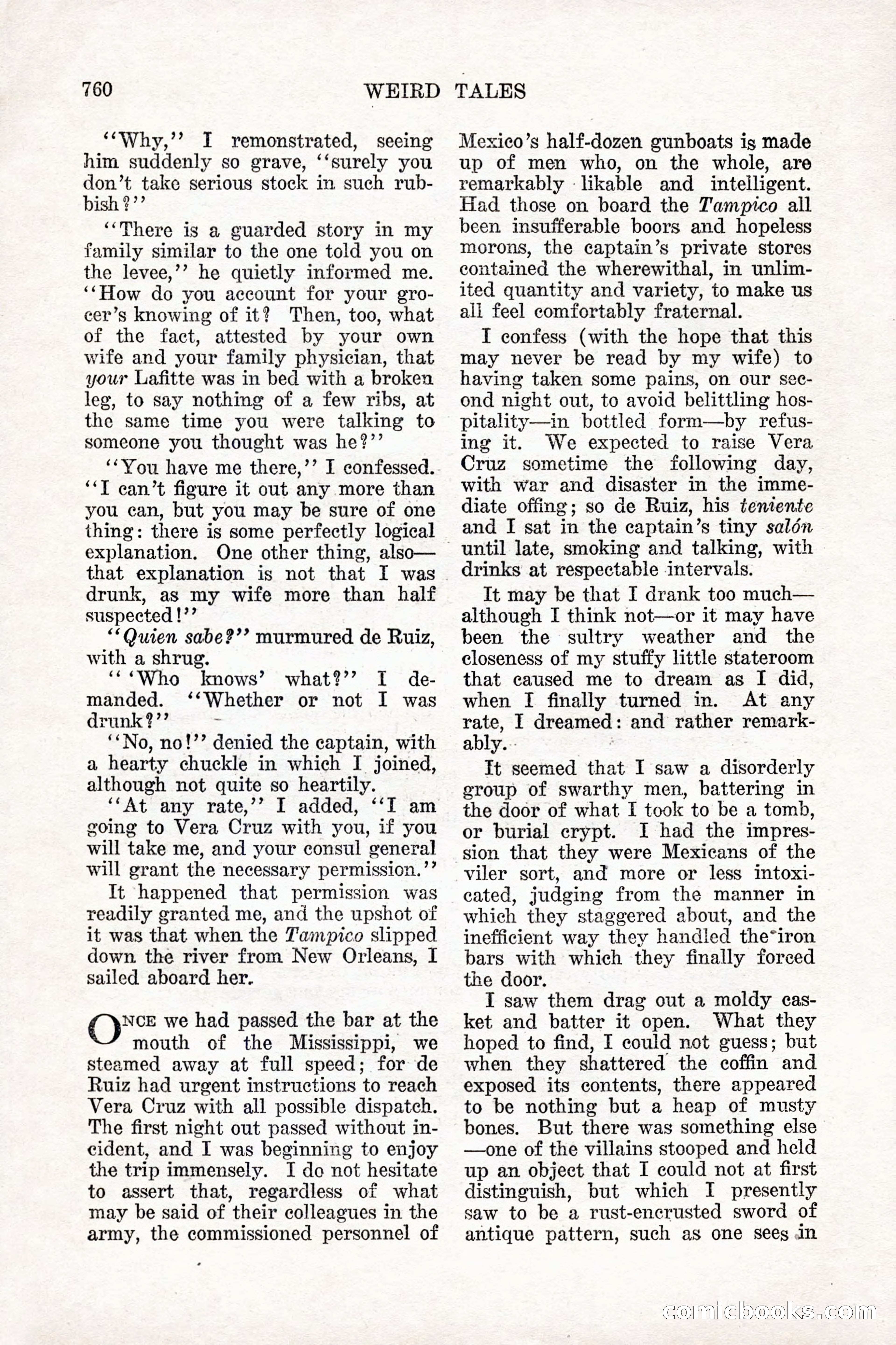 Weird Tales, Vol. 10 No. 6 — page 42 of 148