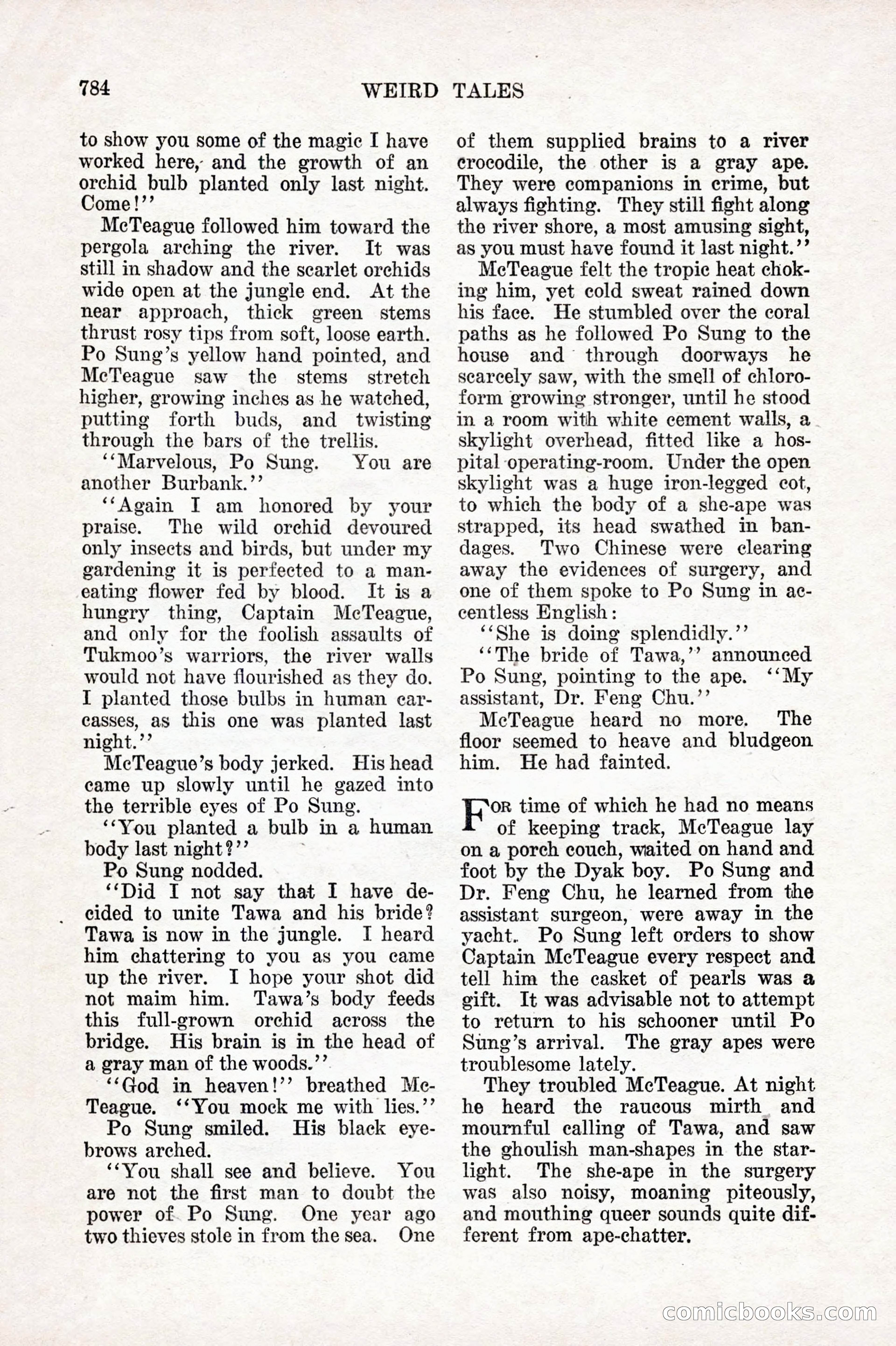 Weird Tales, Vol. 10 No. 6 — page 66 of 148