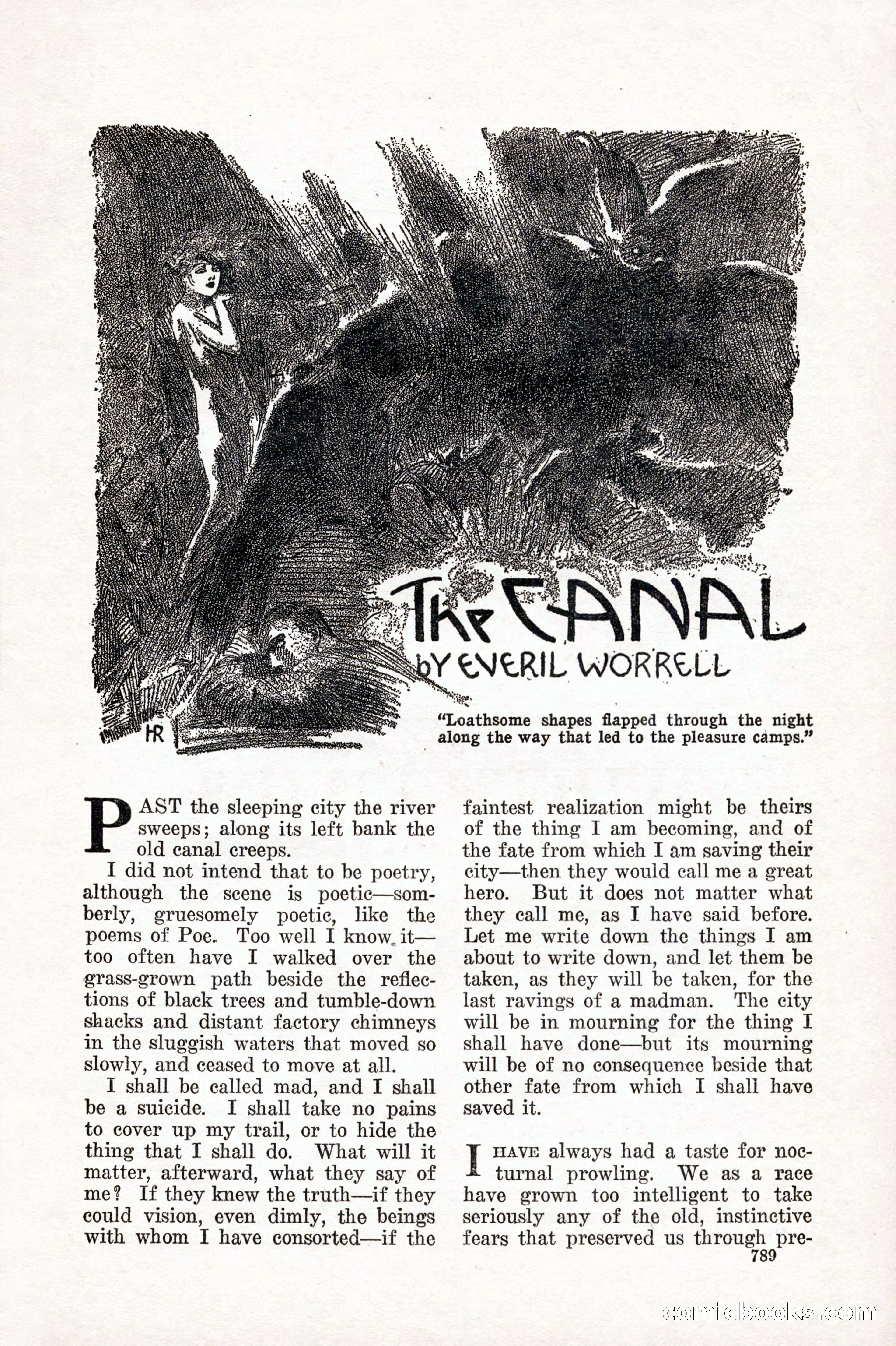 Weird Tales, Vol. 10 No. 6 — page 71 of 148