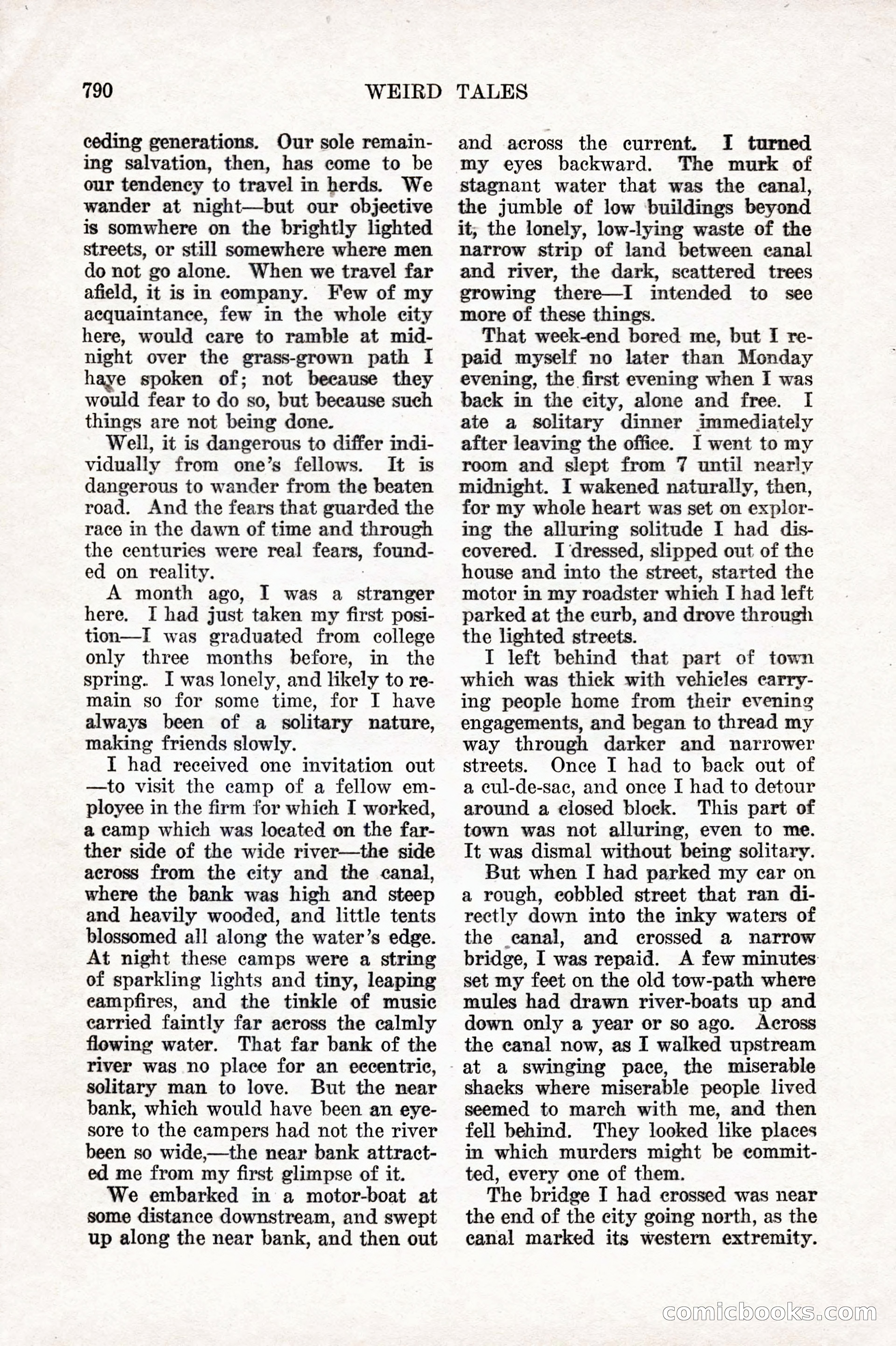 Weird Tales, Vol. 10 No. 6 — page 72 of 148
