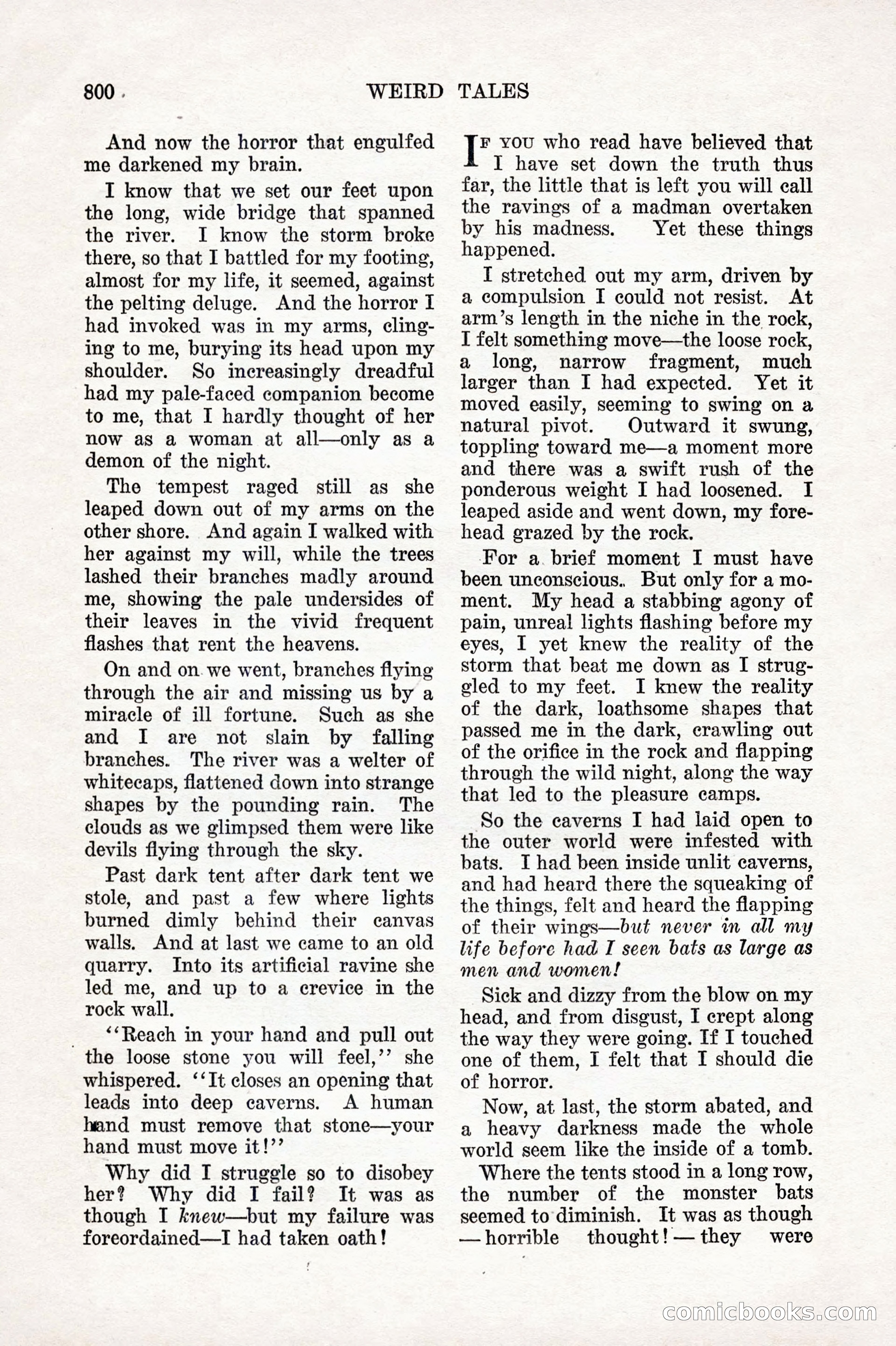 Weird Tales, Vol. 10 No. 6 — page 82 of 148