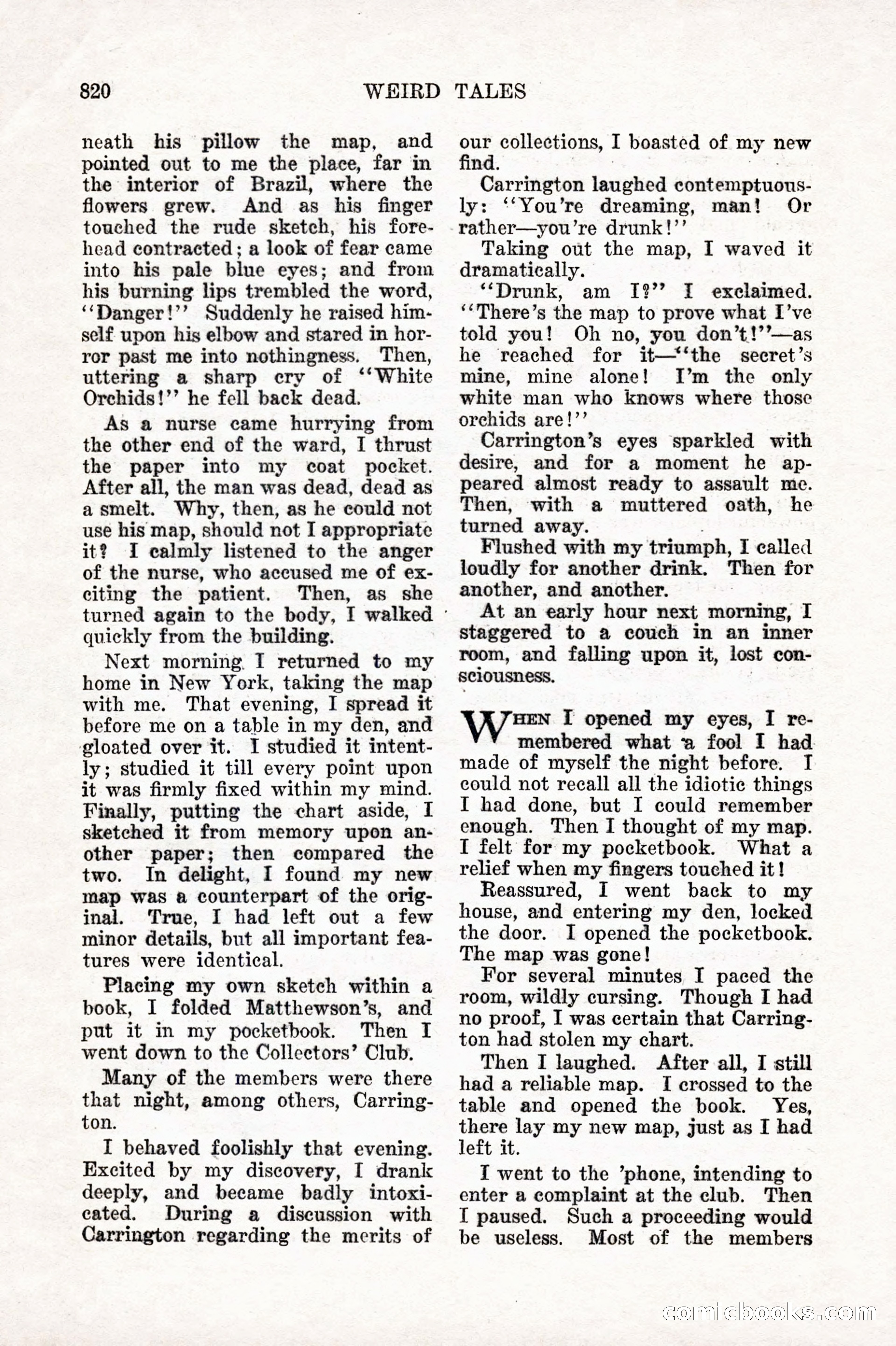 Weird Tales, Vol. 10 No. 6 — page 102 of 148