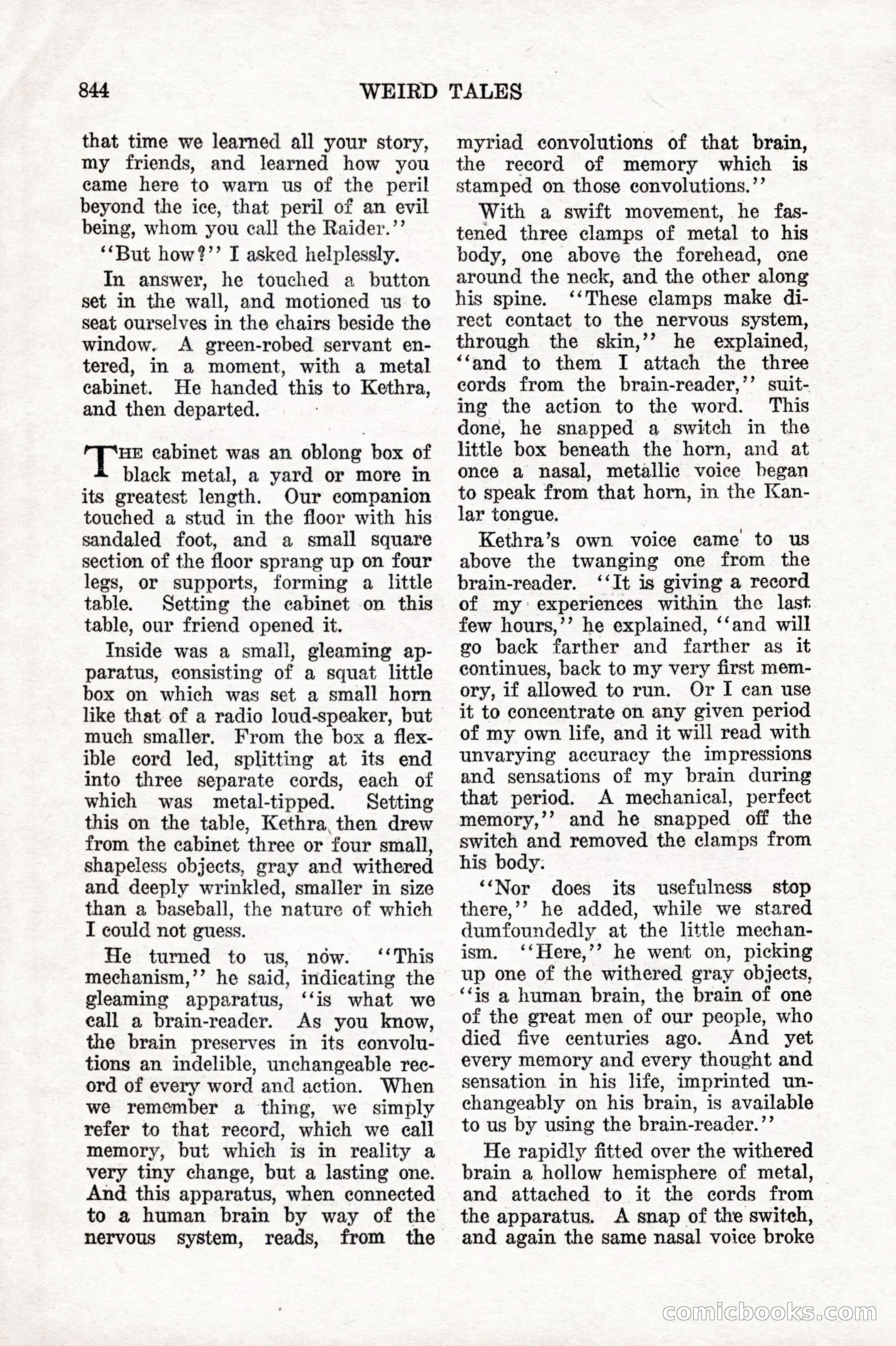 Weird Tales, Vol. 10 No. 6 — page 126 of 148