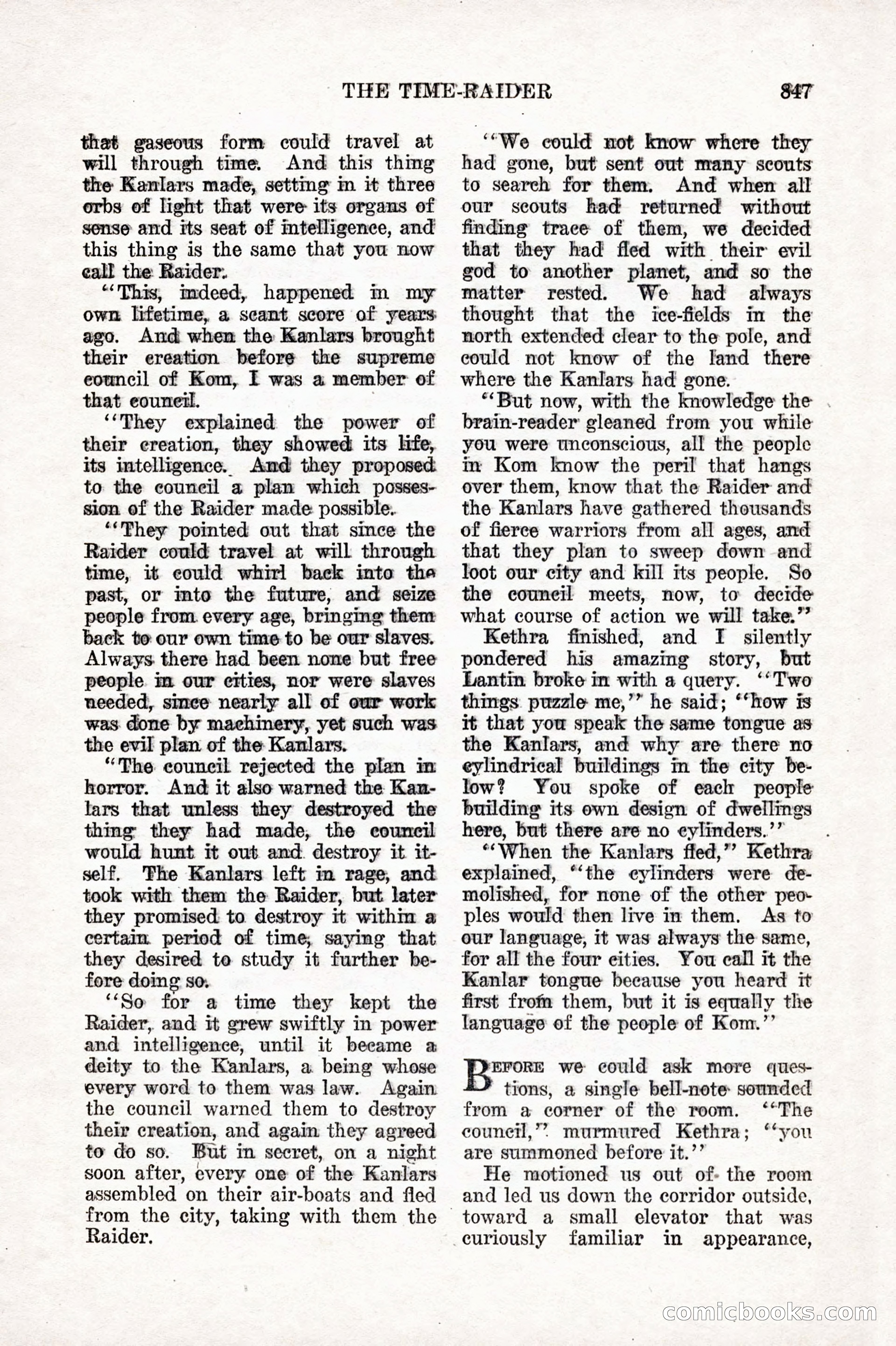 Weird Tales, Vol. 10 No. 6 — page 129 of 148