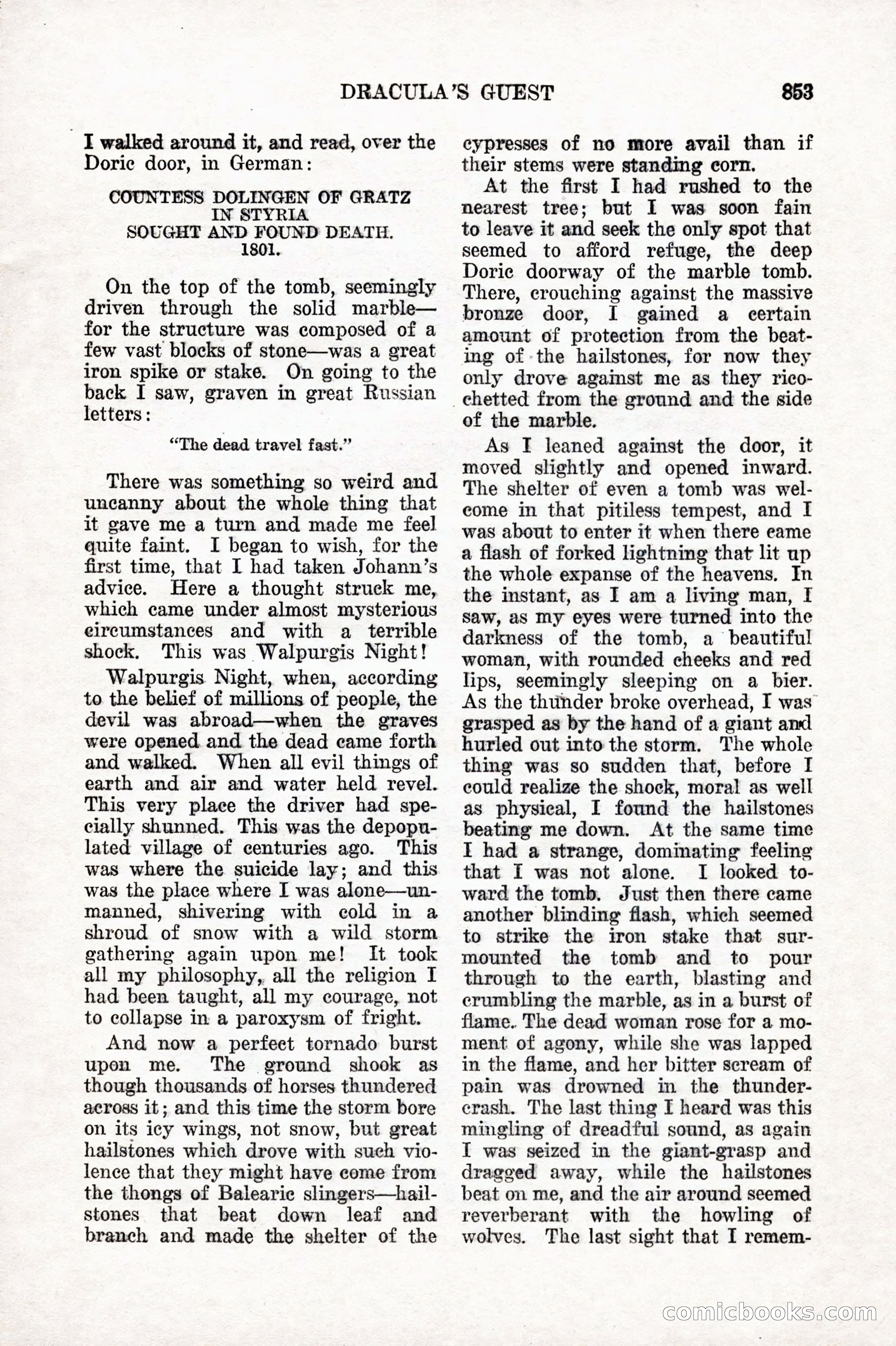 Weird Tales, Vol. 10 No. 6 — page 135 of 148