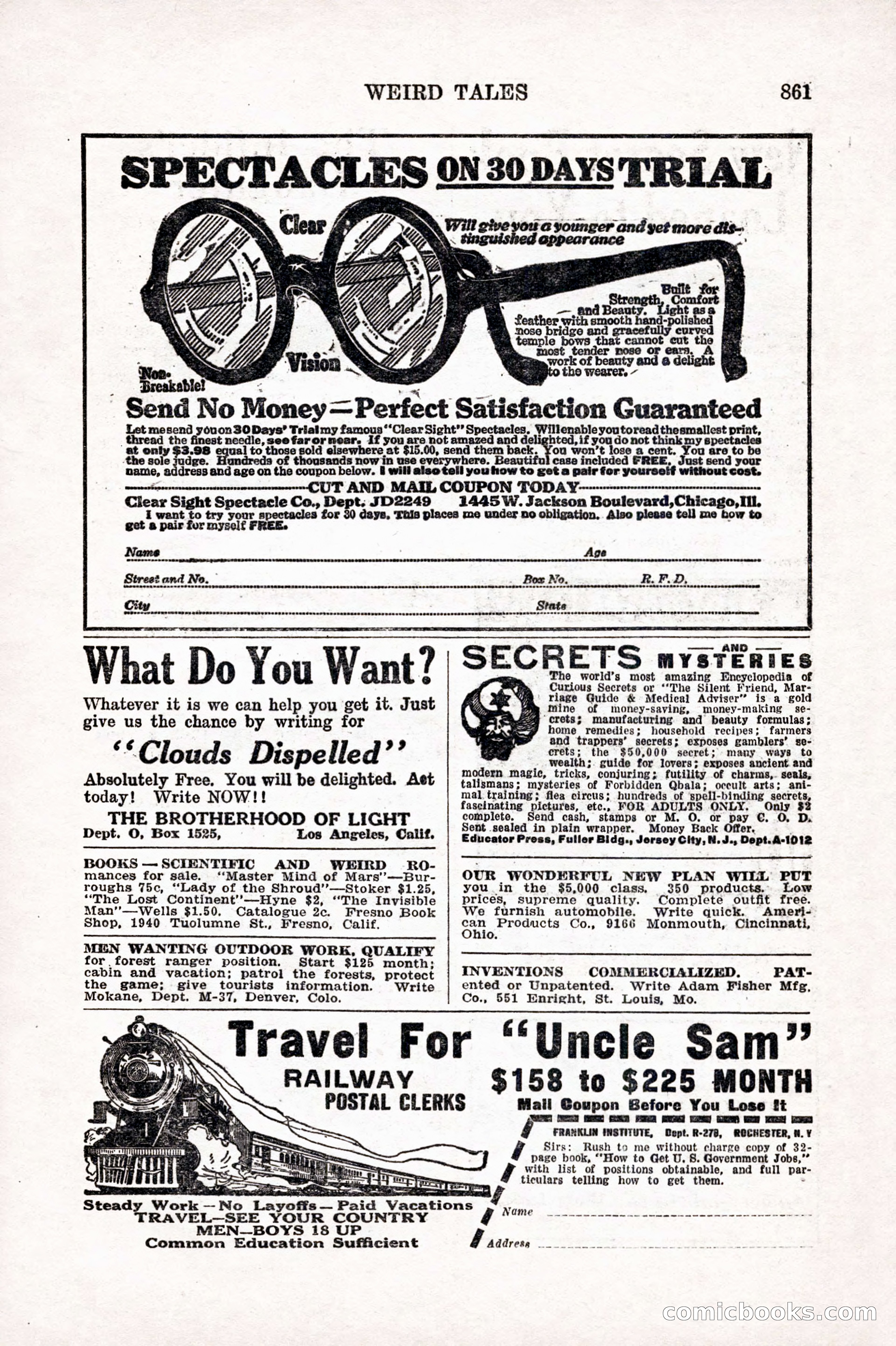 Weird Tales, Vol. 10 No. 6 — page 143 of 148