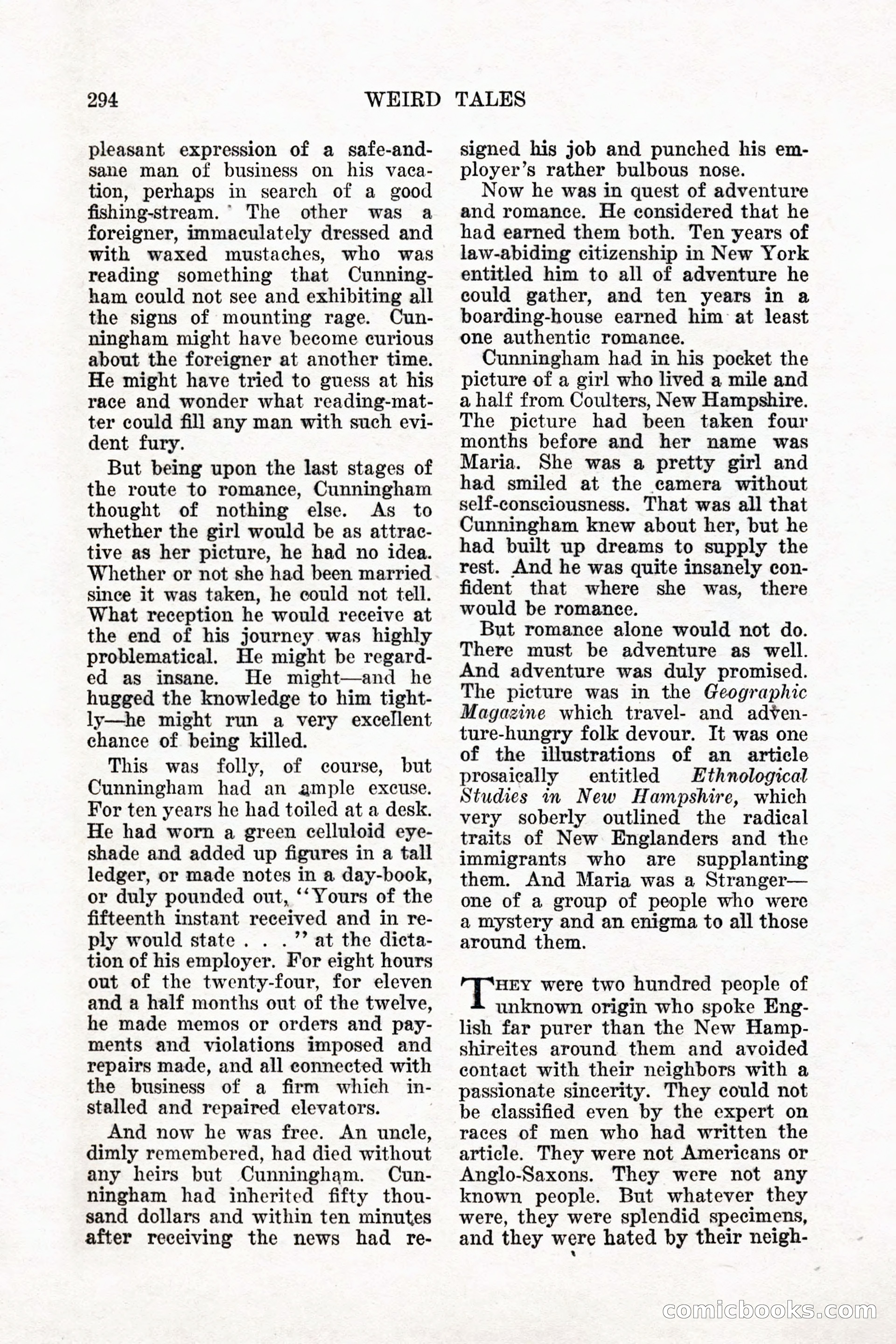Weird Tales, Vol. 11 No. 3 — page 8 of 148