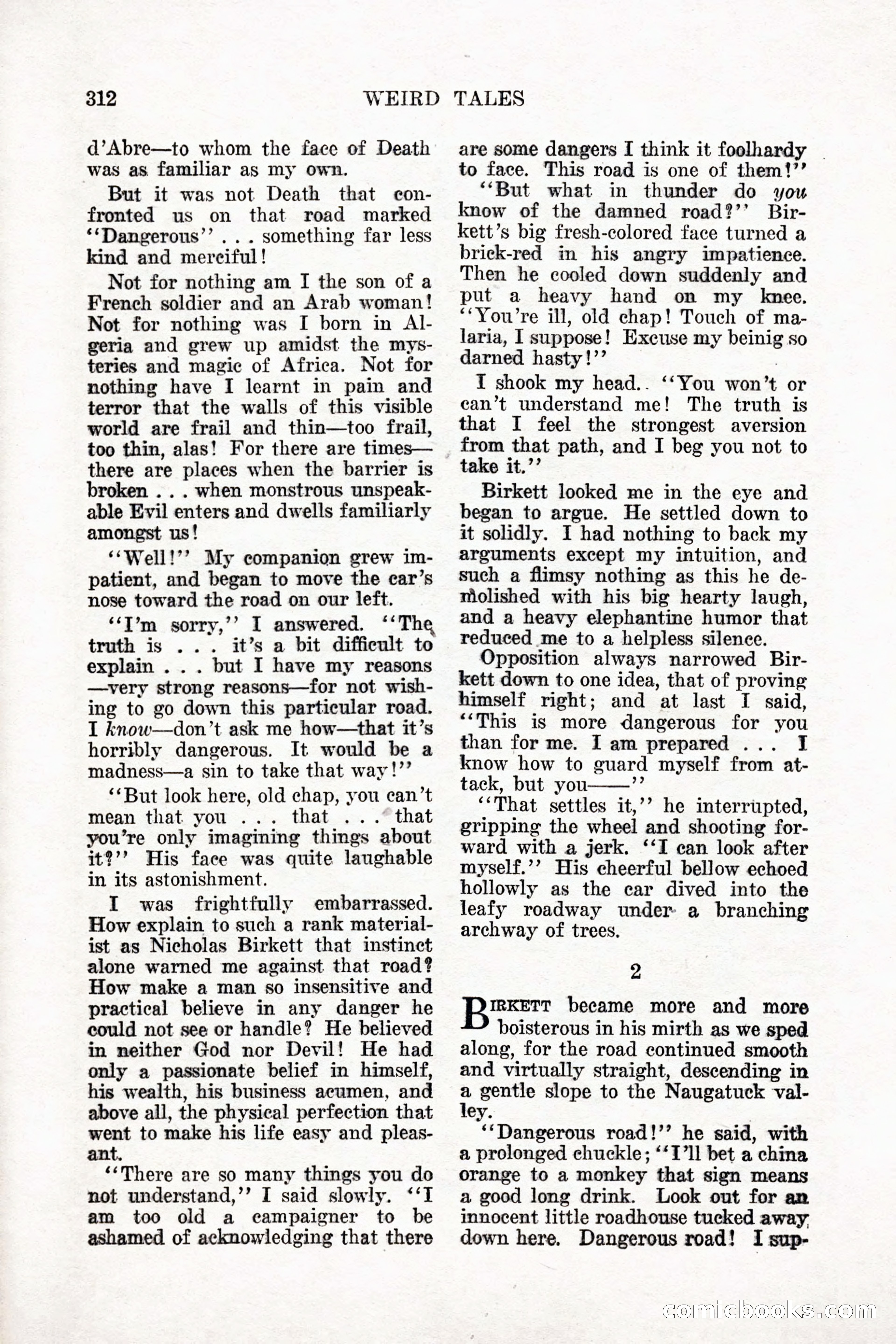 Weird Tales, Vol. 11 No. 3 — page 26 of 148