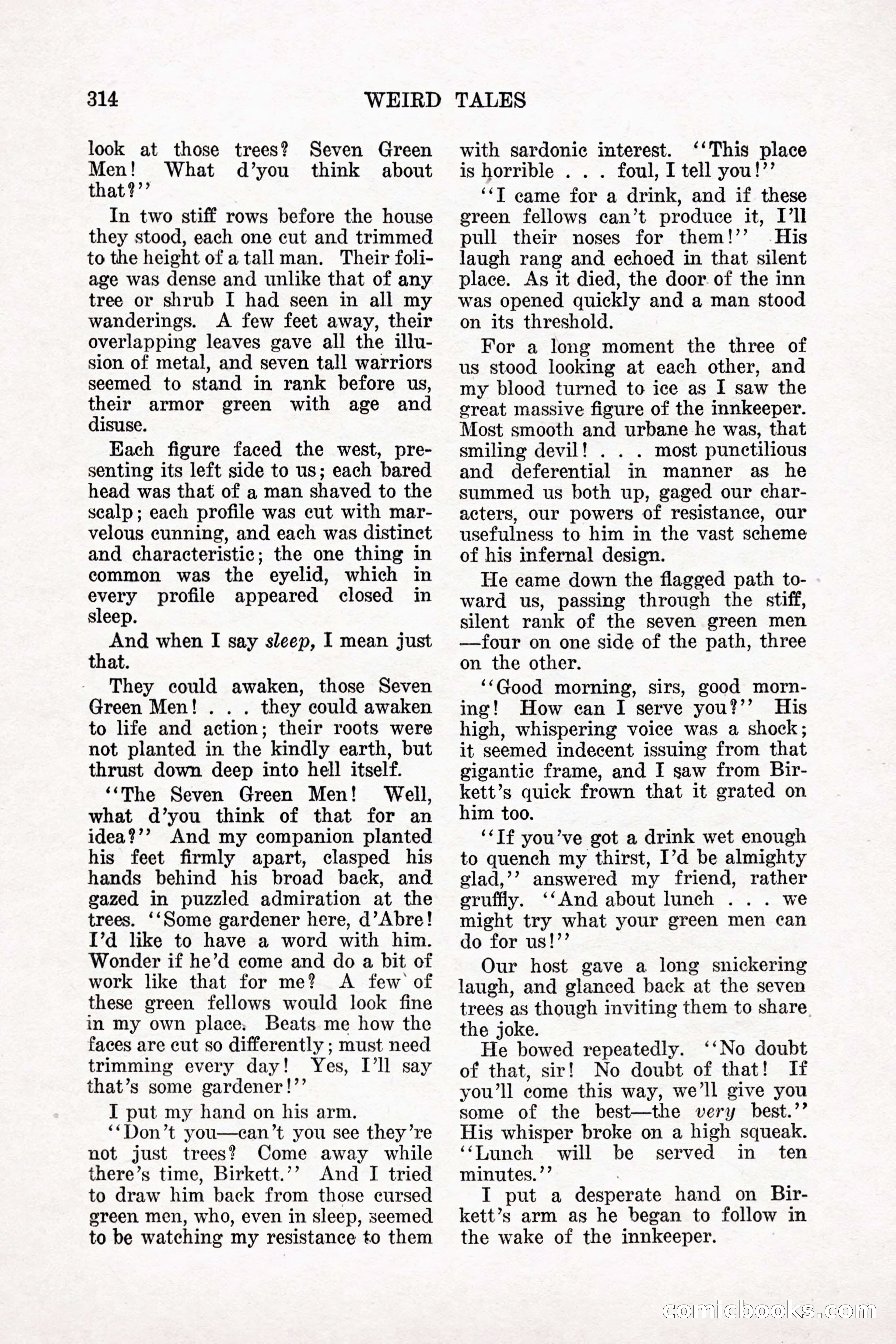 Weird Tales, Vol. 11 No. 3 — page 28 of 148